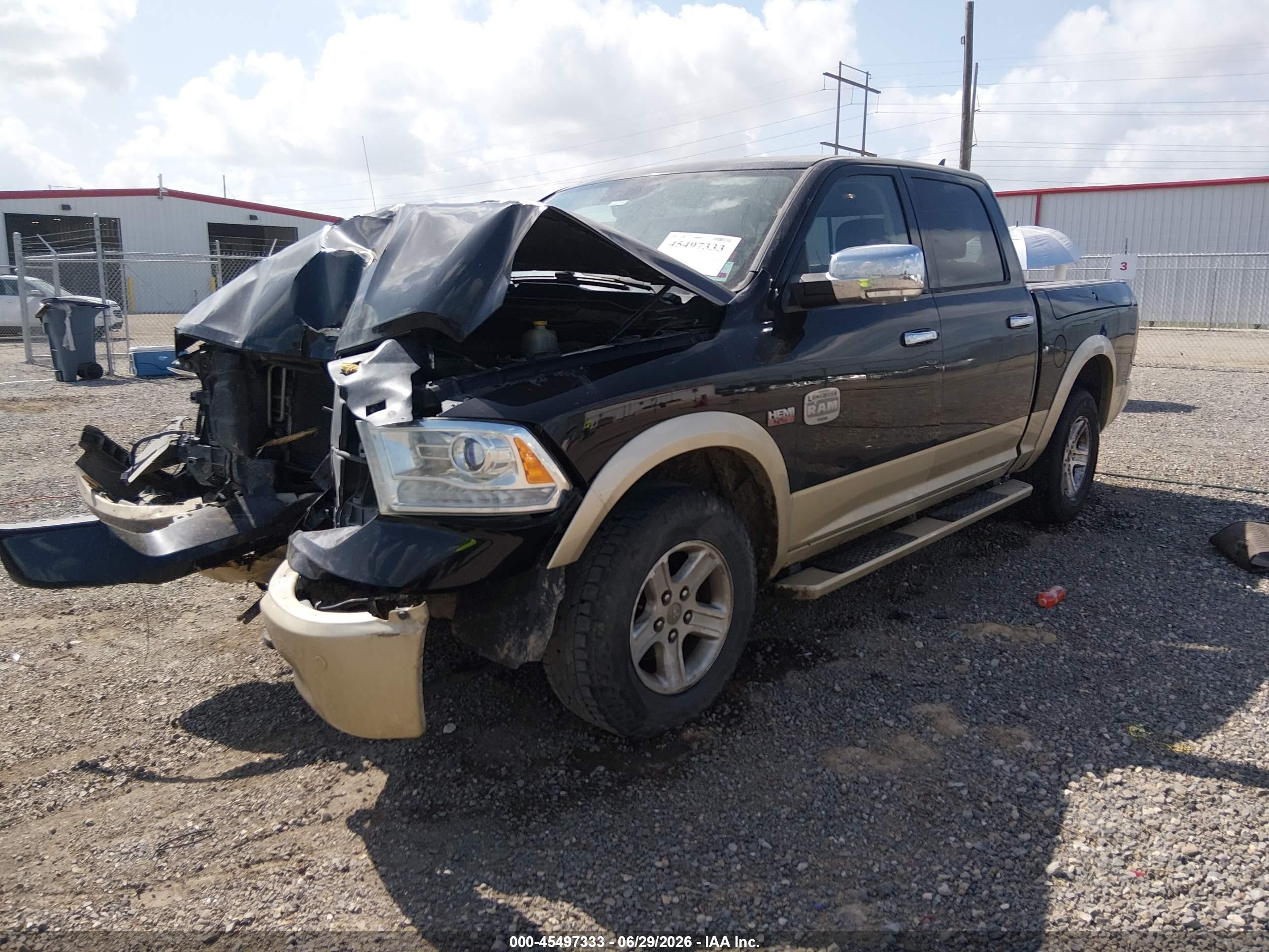 2015 Ram 1500 Laramie Longhorn Black vin: 1C6RR6PT7FS535377