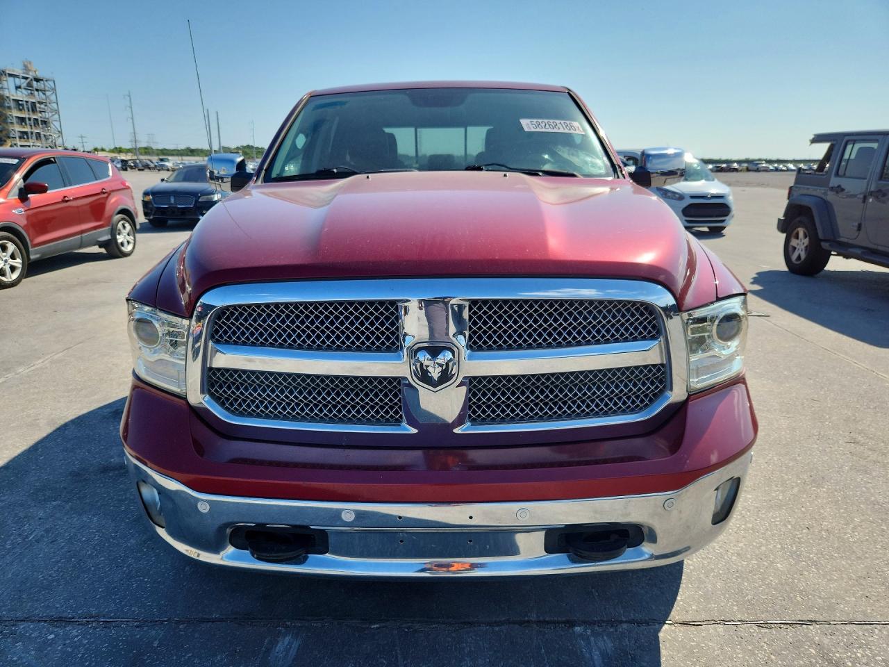 2015 Ram 1500 Longhorn Burgundy vin: 1C6RR6PT8FS639067