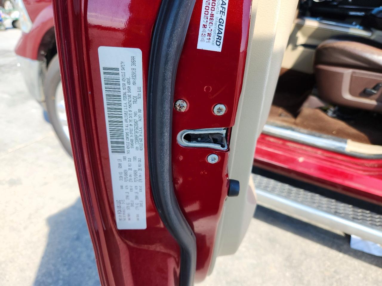 2015 Ram 1500 Longhorn Burgundy vin: 1C6RR6PT8FS639067