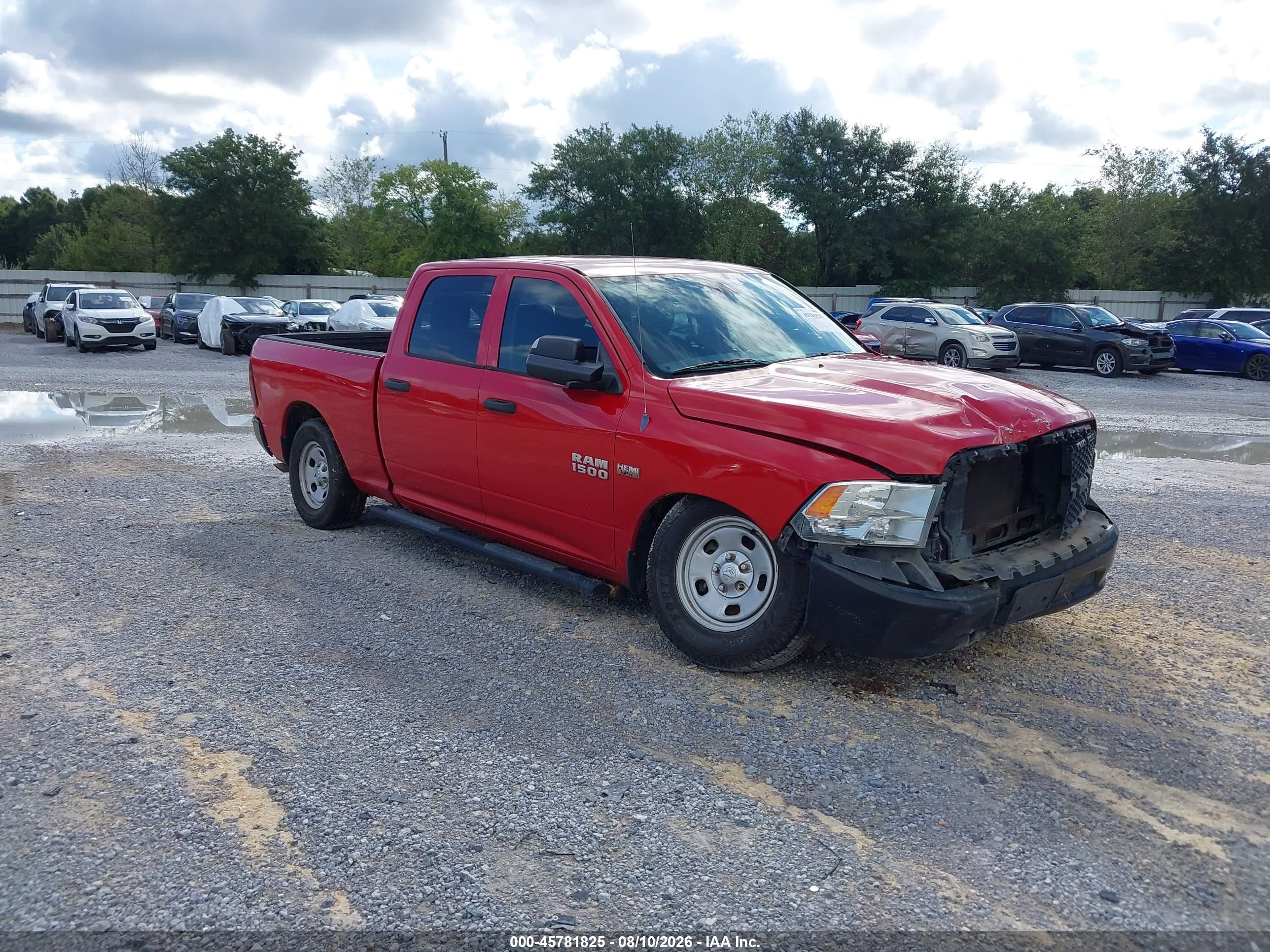 2014 Ram 1500 Tradesman Красный vin: 1C6RR6ST1ES146028
