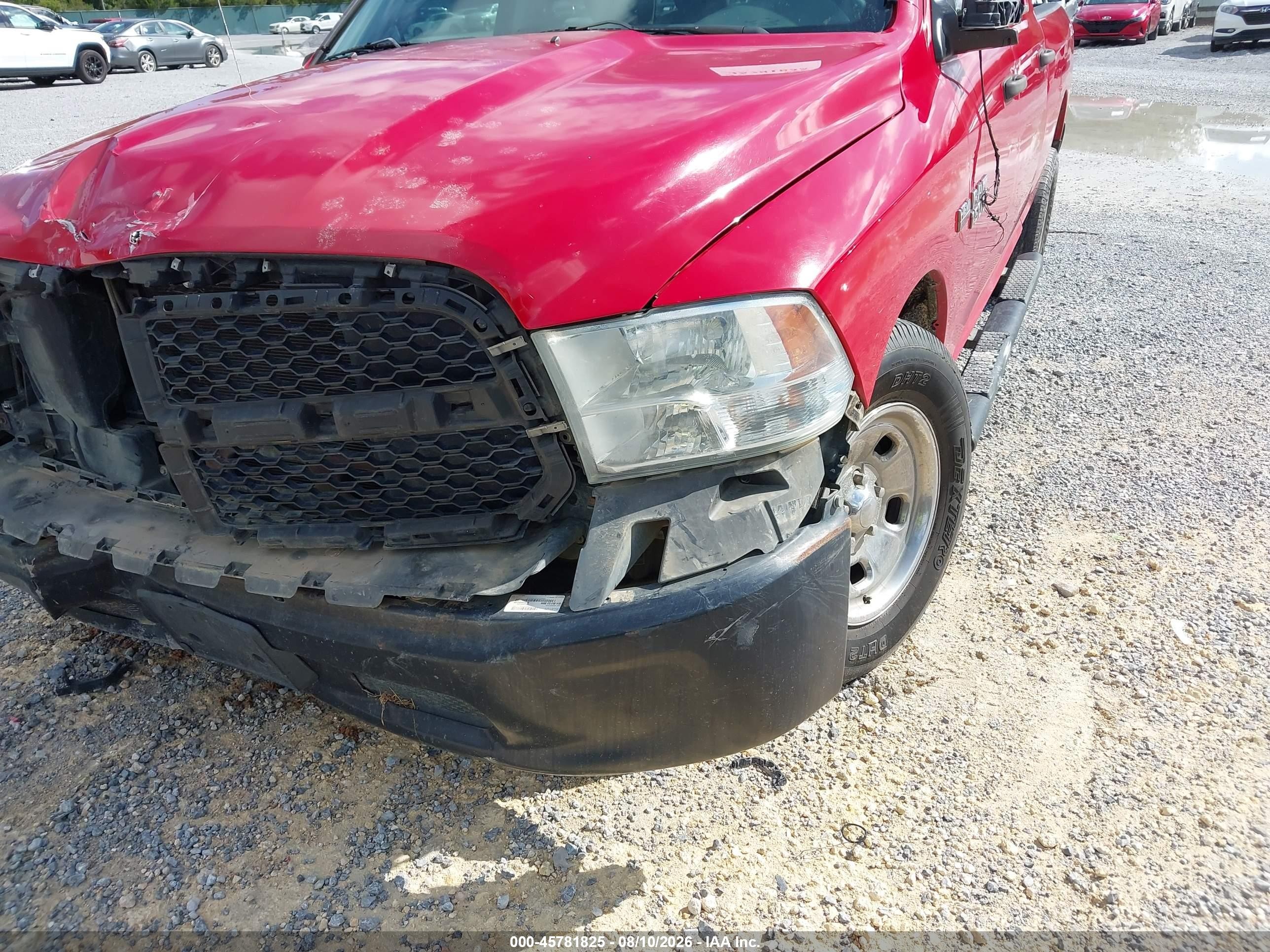 2014 Ram 1500 Tradesman Red vin: 1C6RR6ST1ES146028