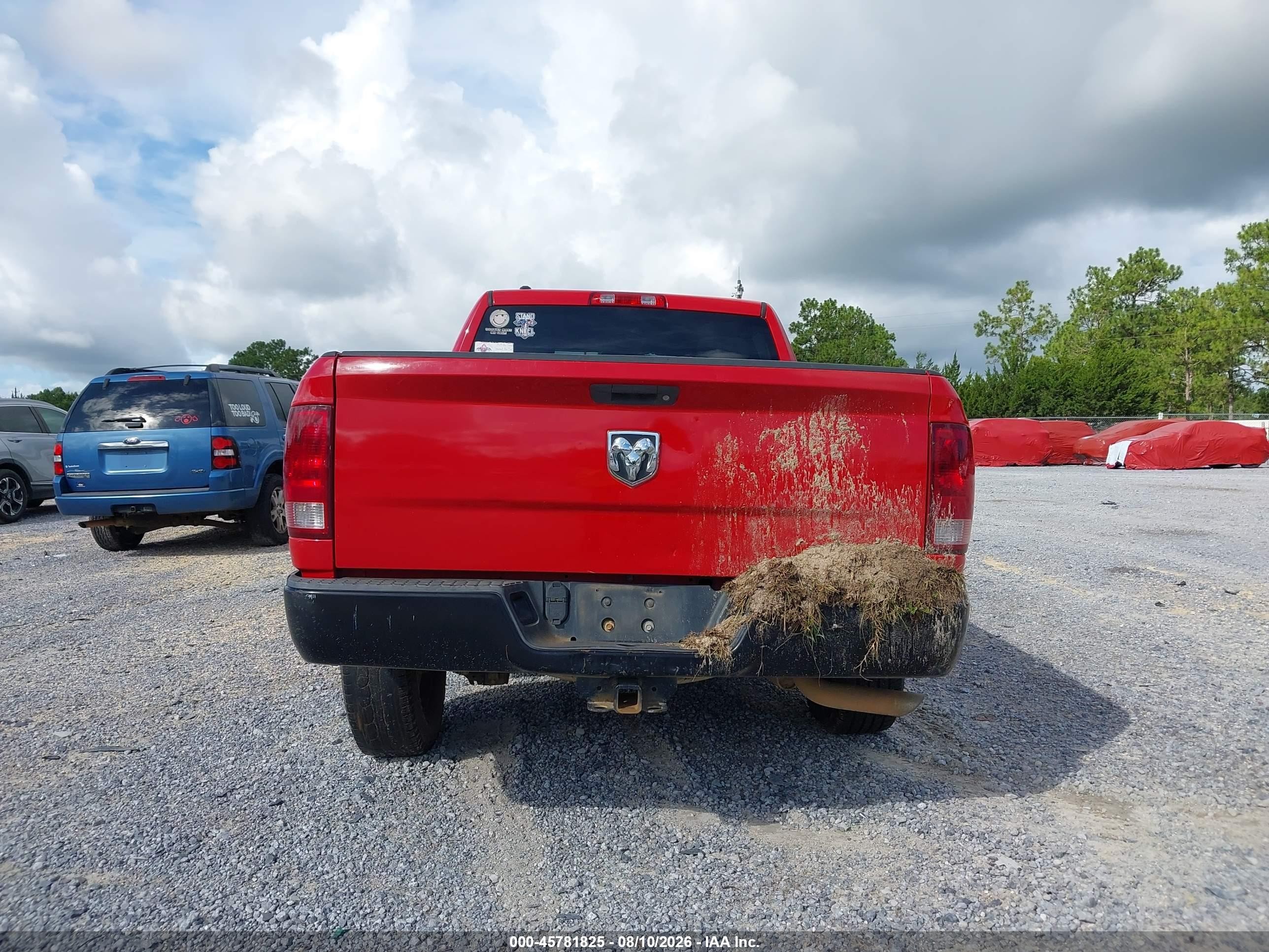 2014 Ram 1500 Tradesman Red vin: 1C6RR6ST1ES146028