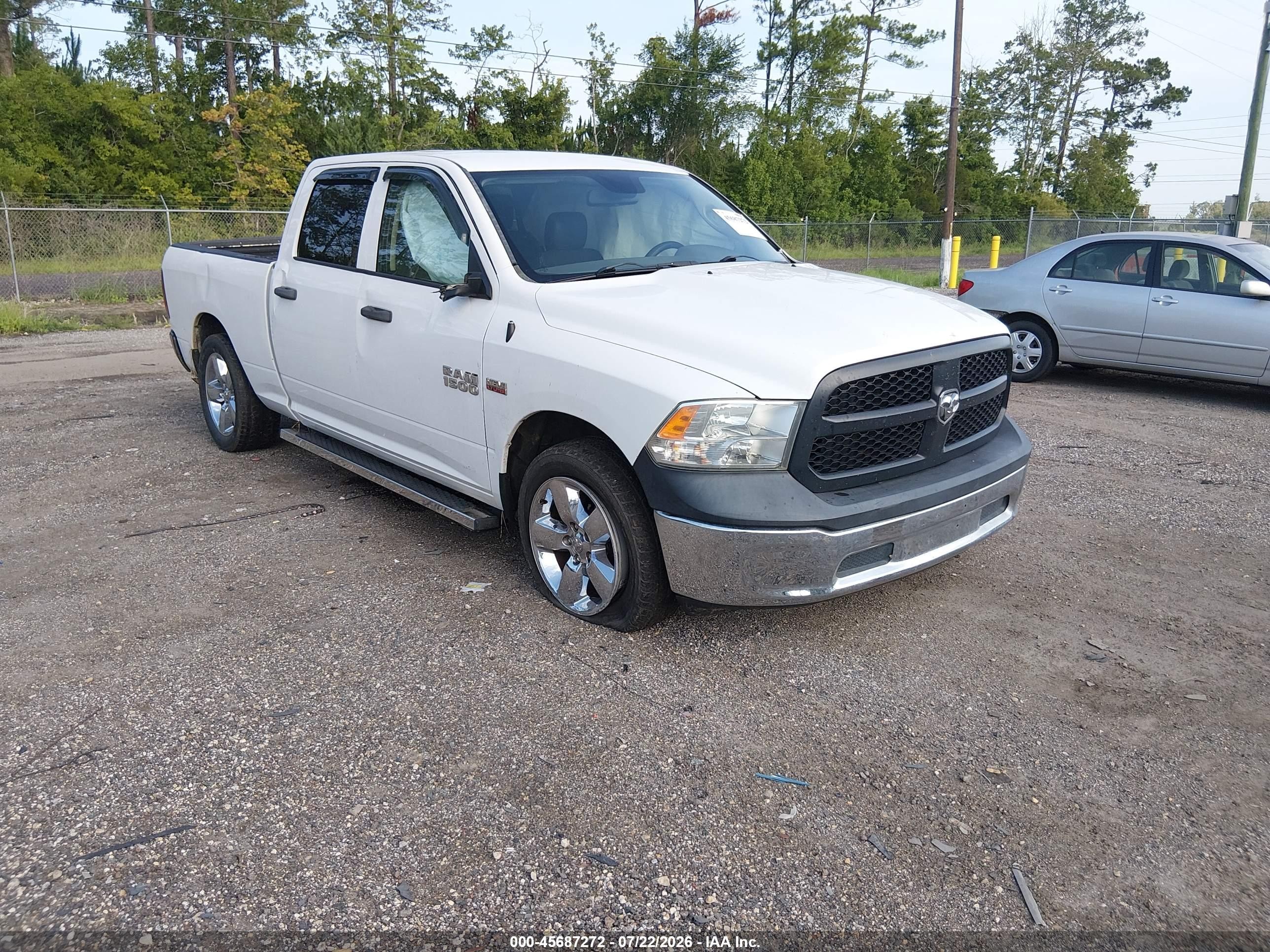2014 Ram 1500 Tradesman White vin: 1C6RR6ST3ES478424