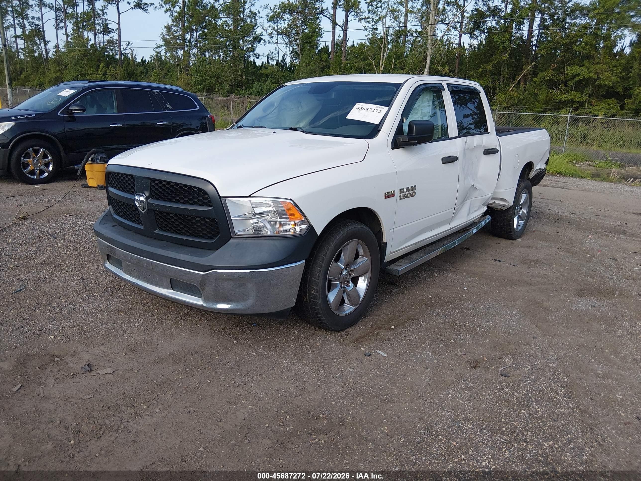 2014 Ram 1500 Tradesman White vin: 1C6RR6ST3ES478424