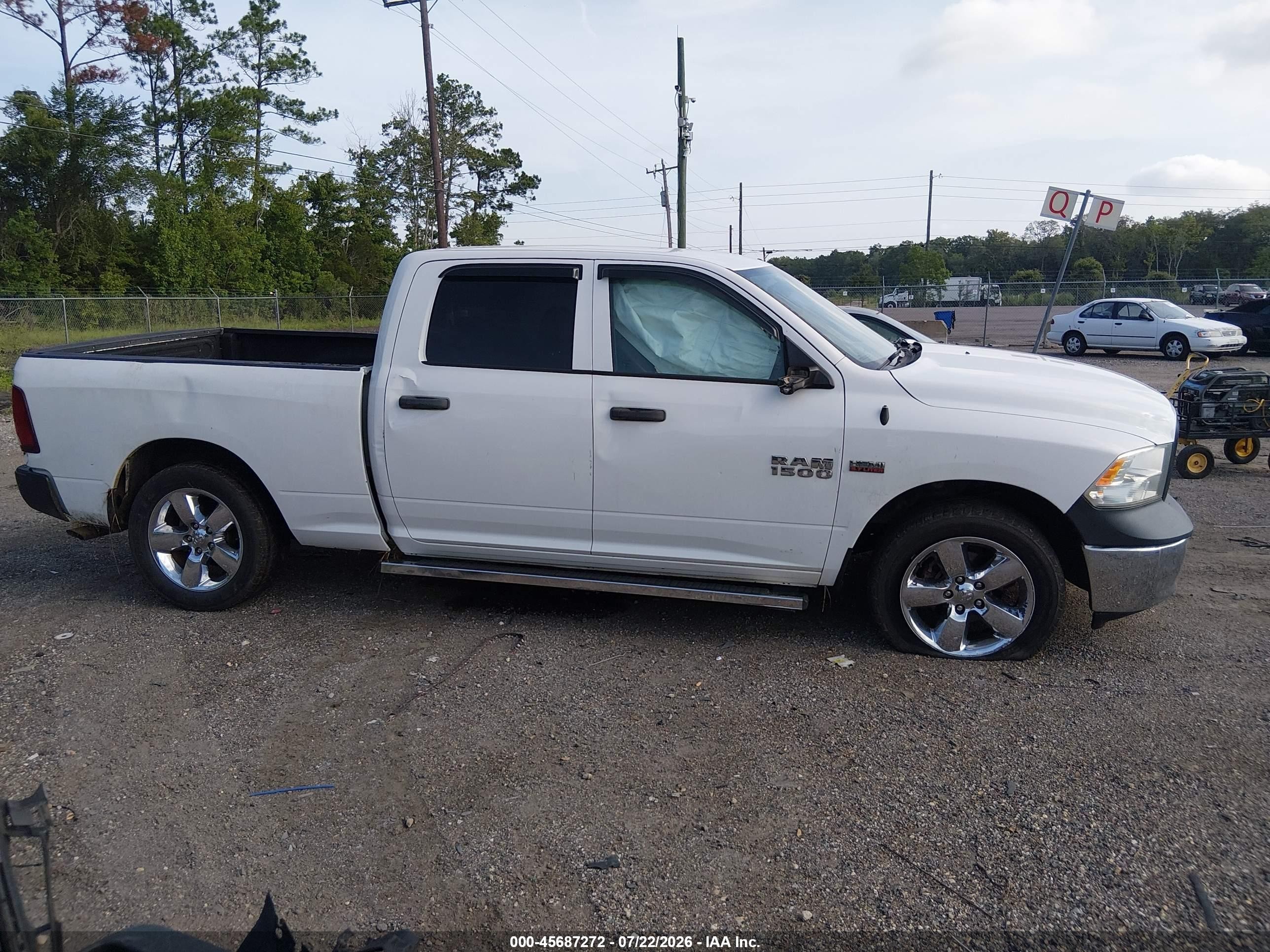 2014 Ram 1500 Tradesman White vin: 1C6RR6ST3ES478424