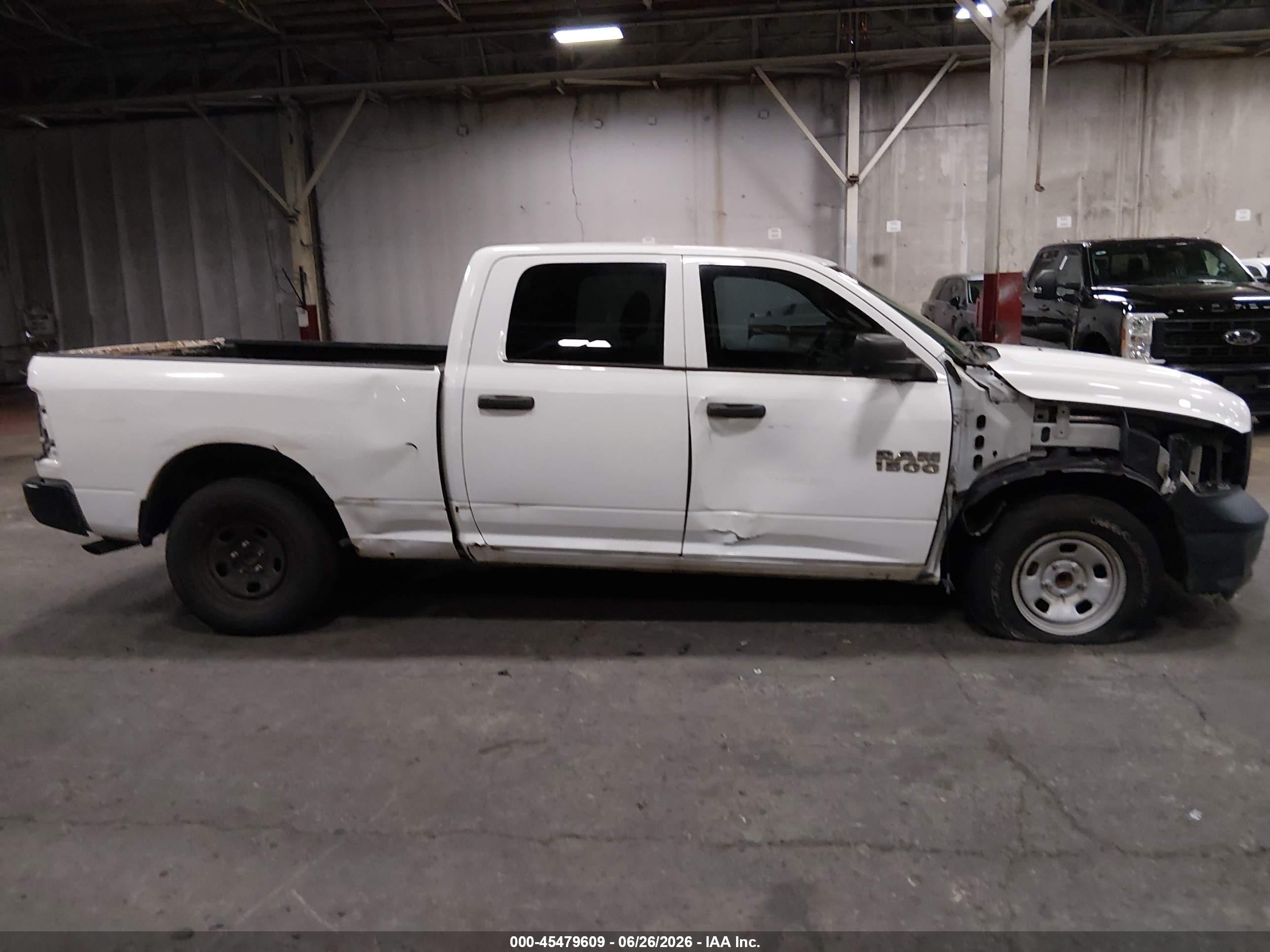 2015 Ram 1500 Tradesman White vin: 1C6RR6ST8FS761774