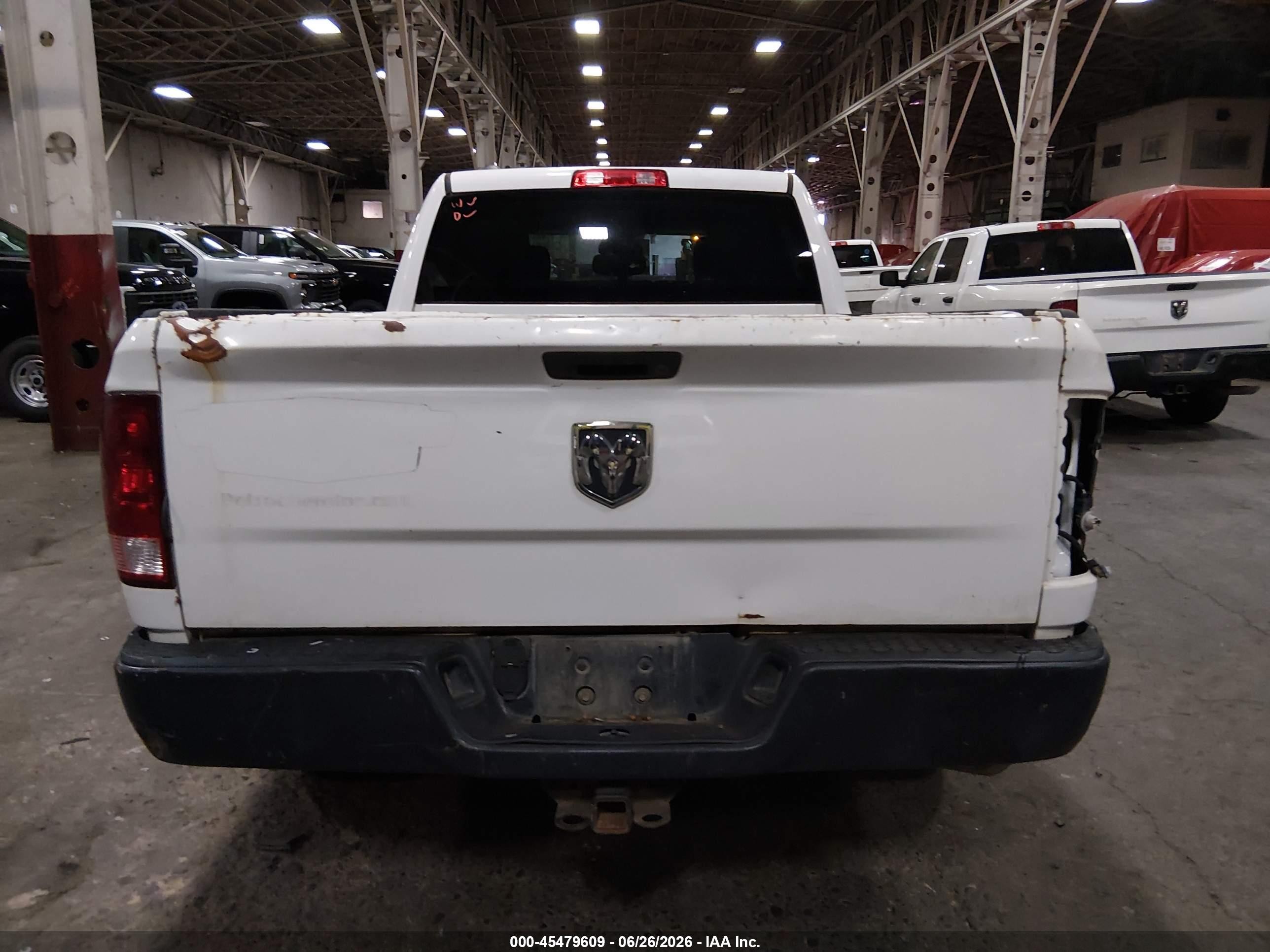 2015 Ram 1500 Tradesman White vin: 1C6RR6ST8FS761774