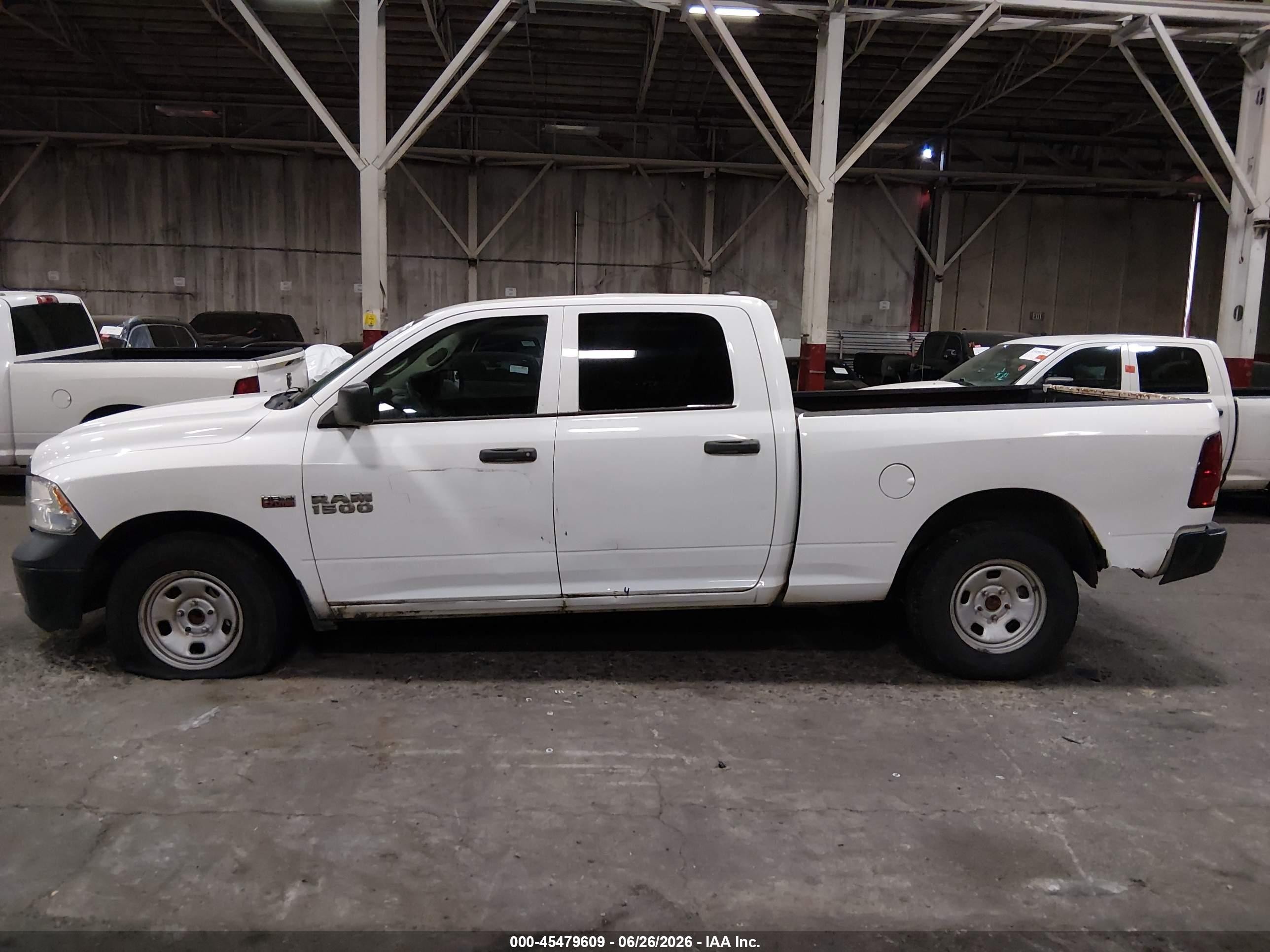 2015 Ram 1500 Tradesman White vin: 1C6RR6ST8FS761774