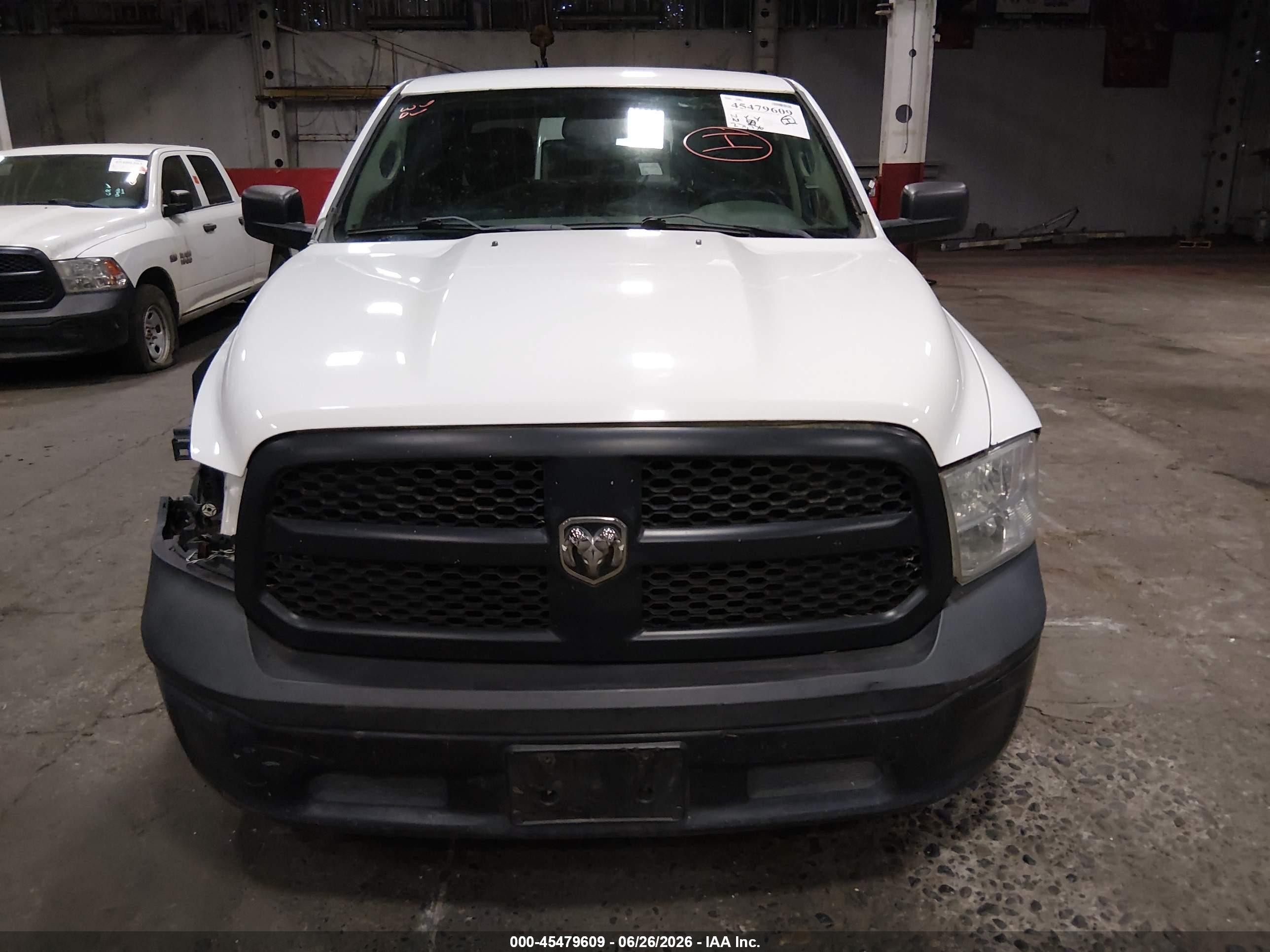 2015 Ram 1500 Tradesman White vin: 1C6RR6ST8FS761774