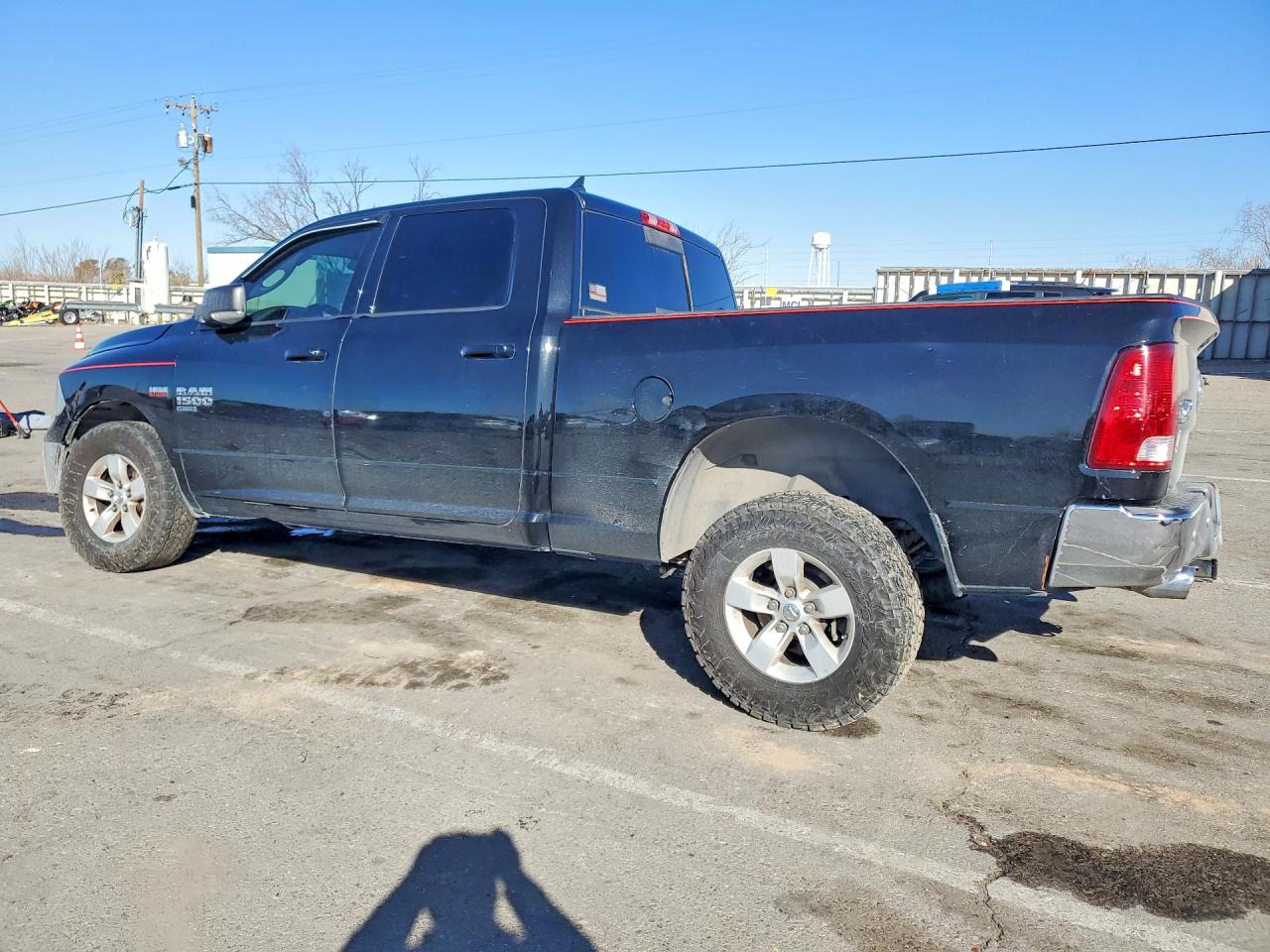 2019 Ram 1500 Classic Slt Black vin: 1C6RR6TT3KS642717