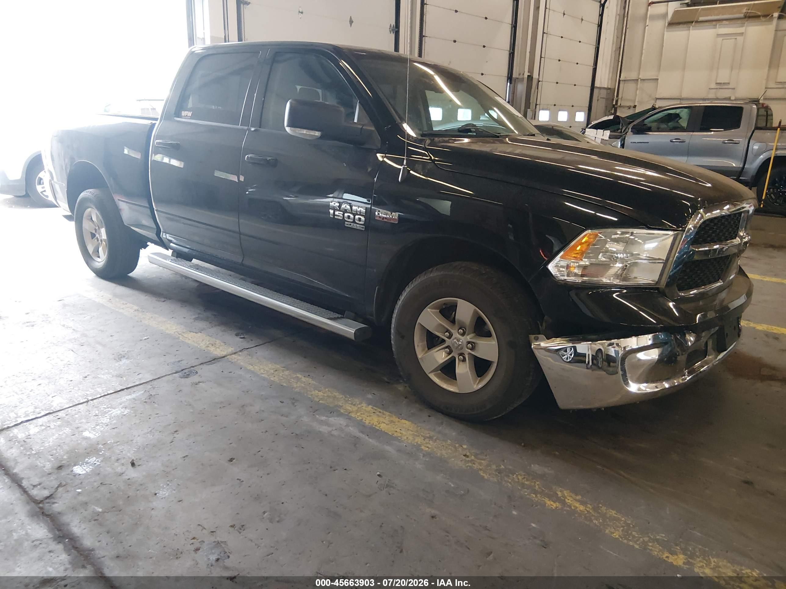 2020 Ram 1500 Classic Slt  4x2 6'4 Box Black vin: 1C6RR6TT4LS135133