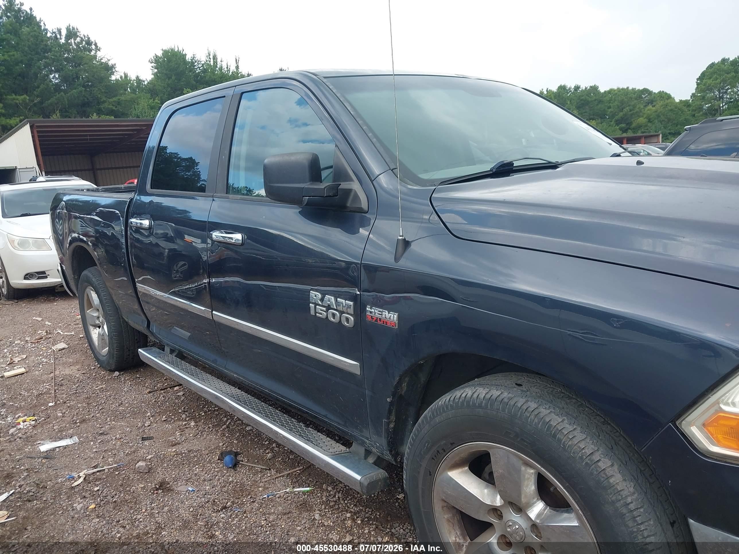 2014 Ram 1500 Big Horn Black vin: 1C6RR6TT5ES172940