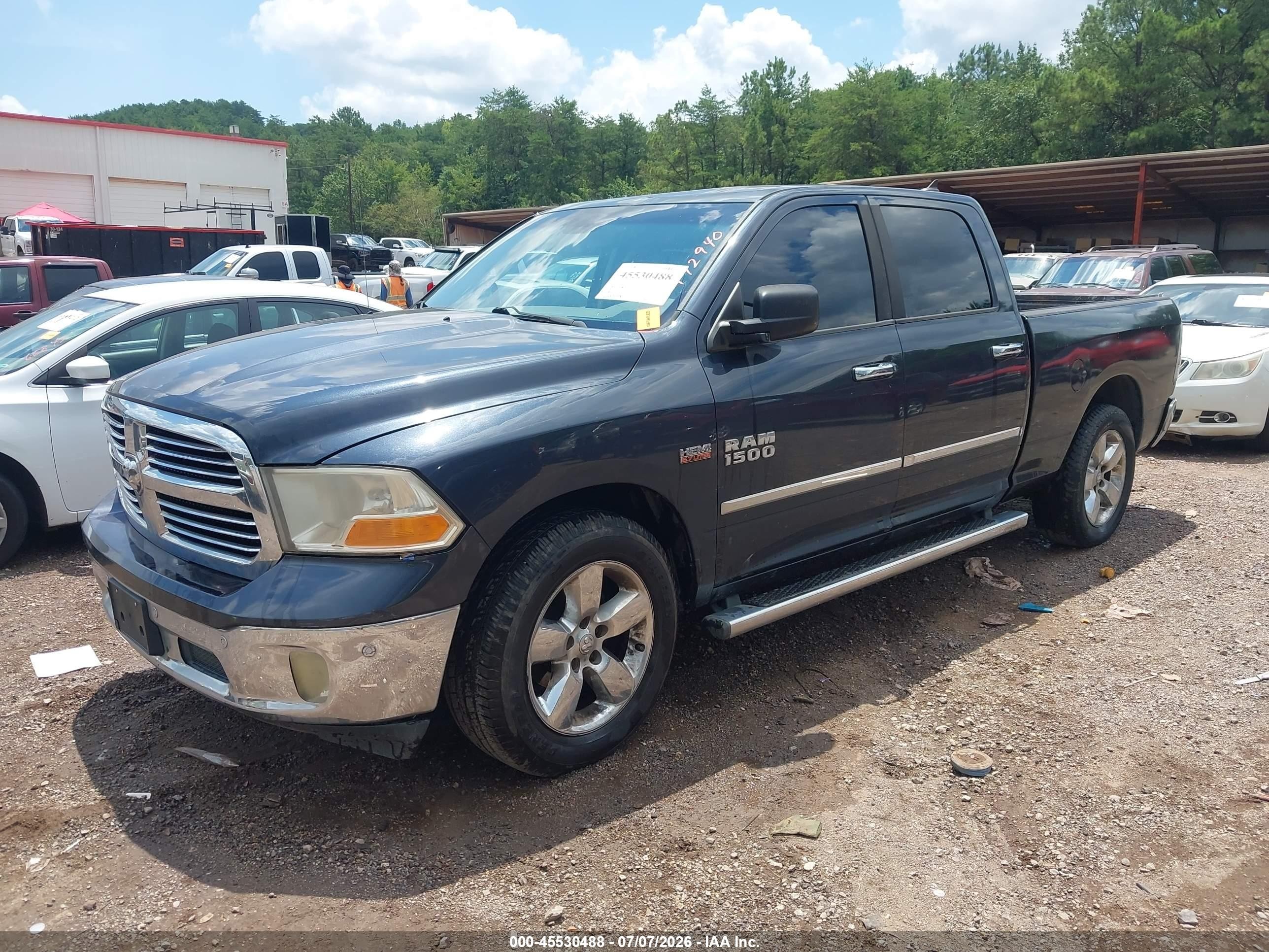 2014 Ram 1500 Big Horn Black vin: 1C6RR6TT5ES172940