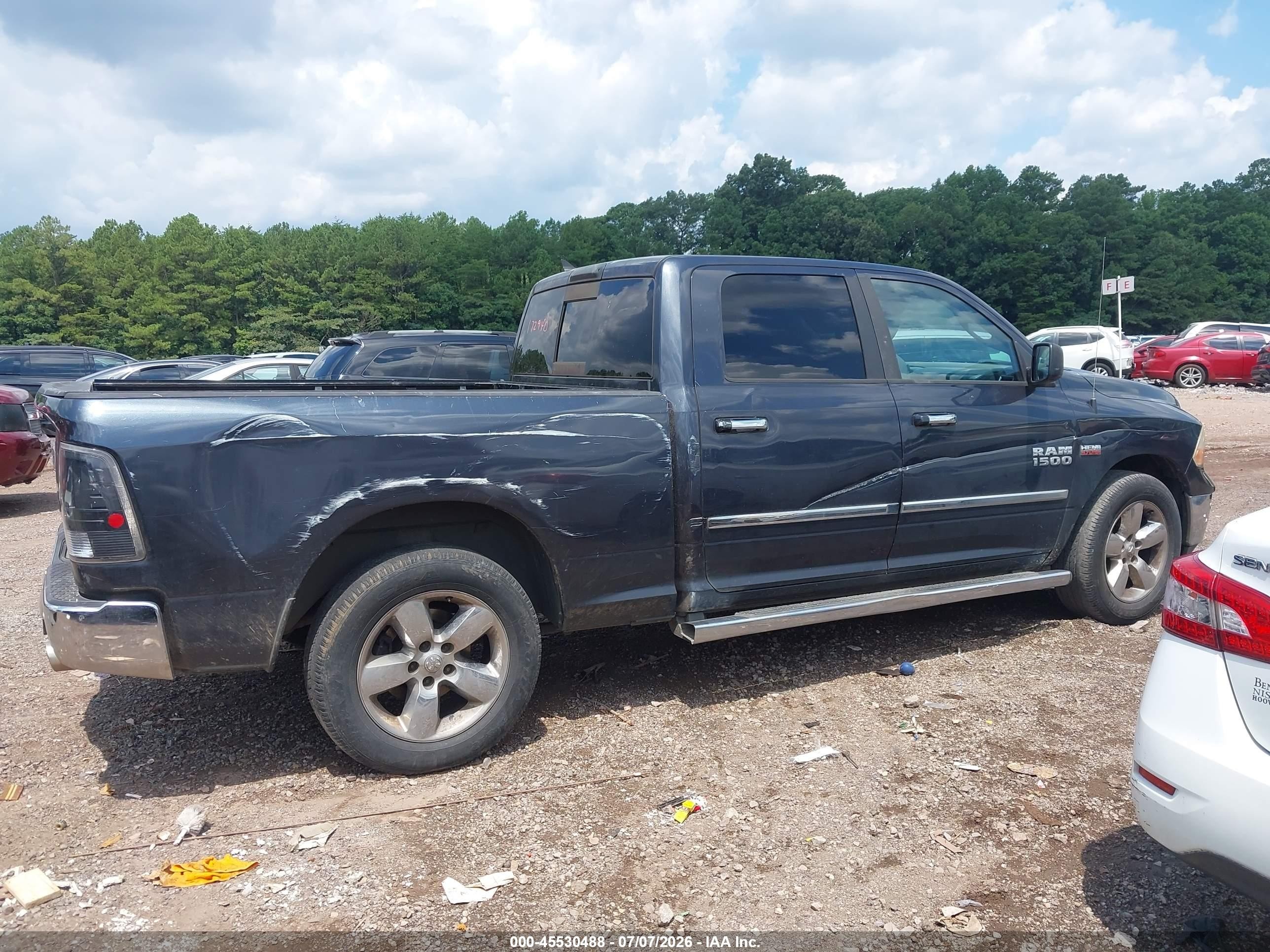 2014 Ram 1500 Big Horn Black vin: 1C6RR6TT5ES172940