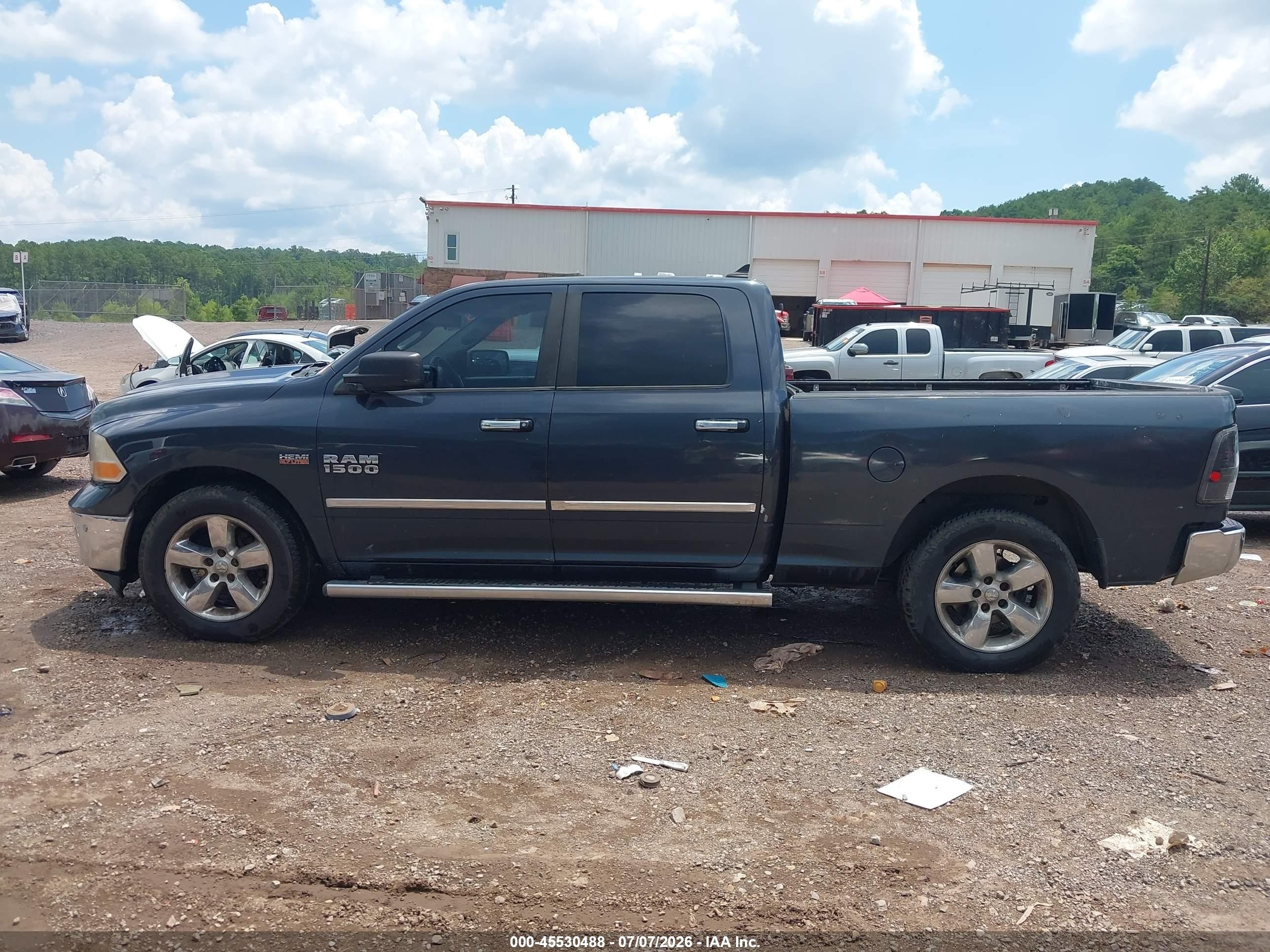 2014 Ram 1500 Big Horn Black vin: 1C6RR6TT5ES172940