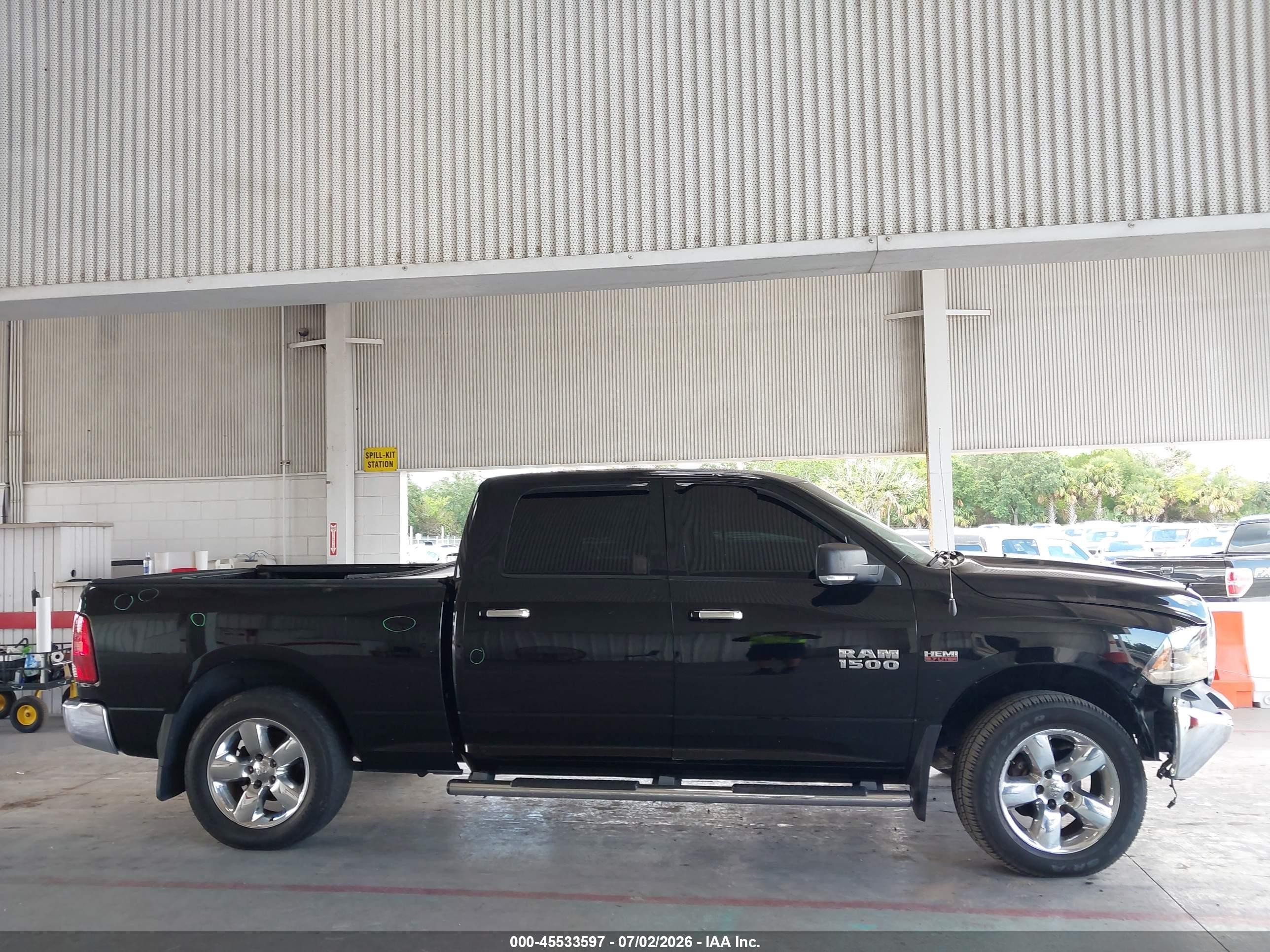 2015 Ram 1500 Big Horn Черный vin: 1C6RR6TT5FS530166