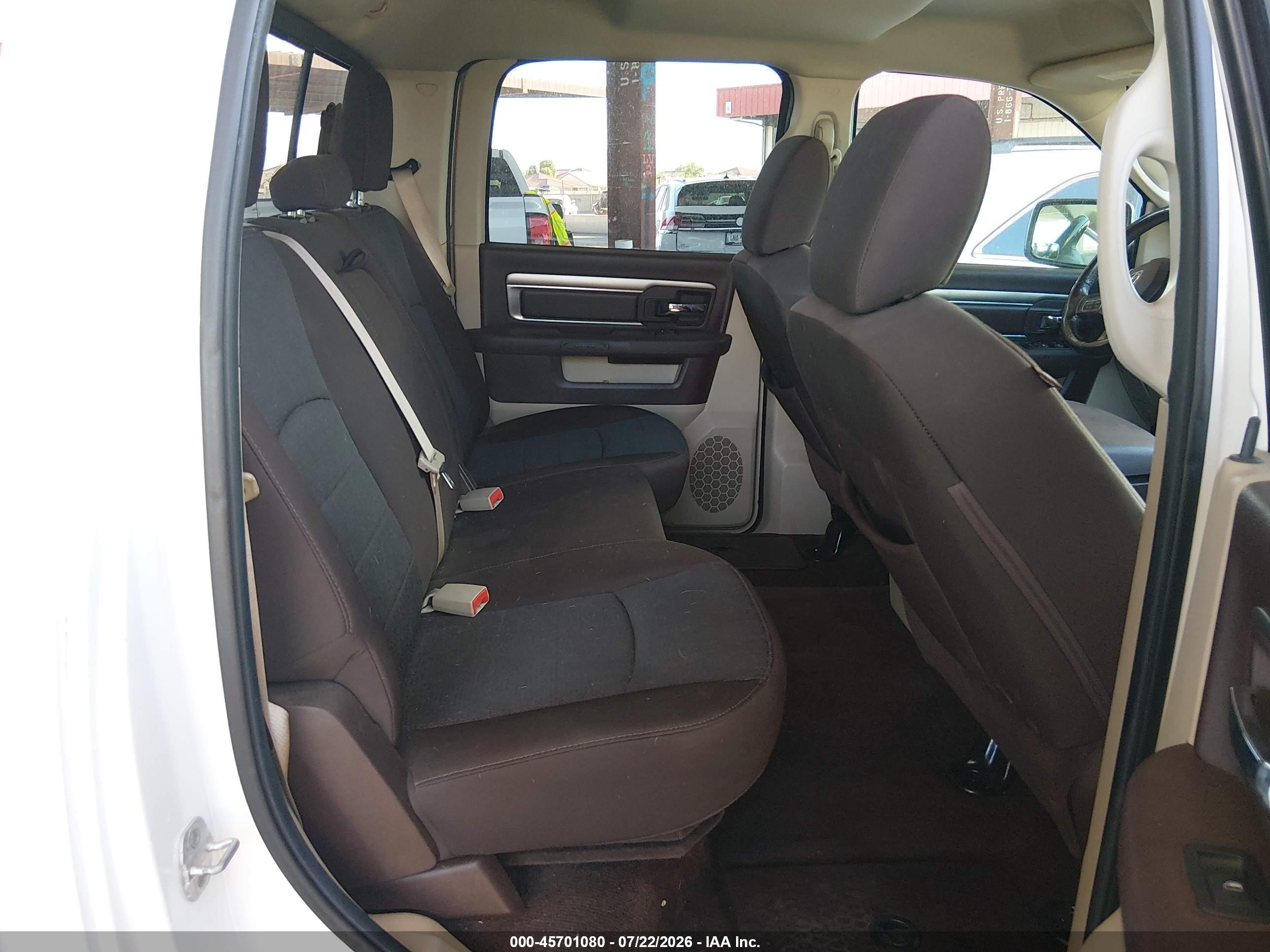 2014 Ram 1500 Big Horn White vin: 1C6RR6TT9ES310754
