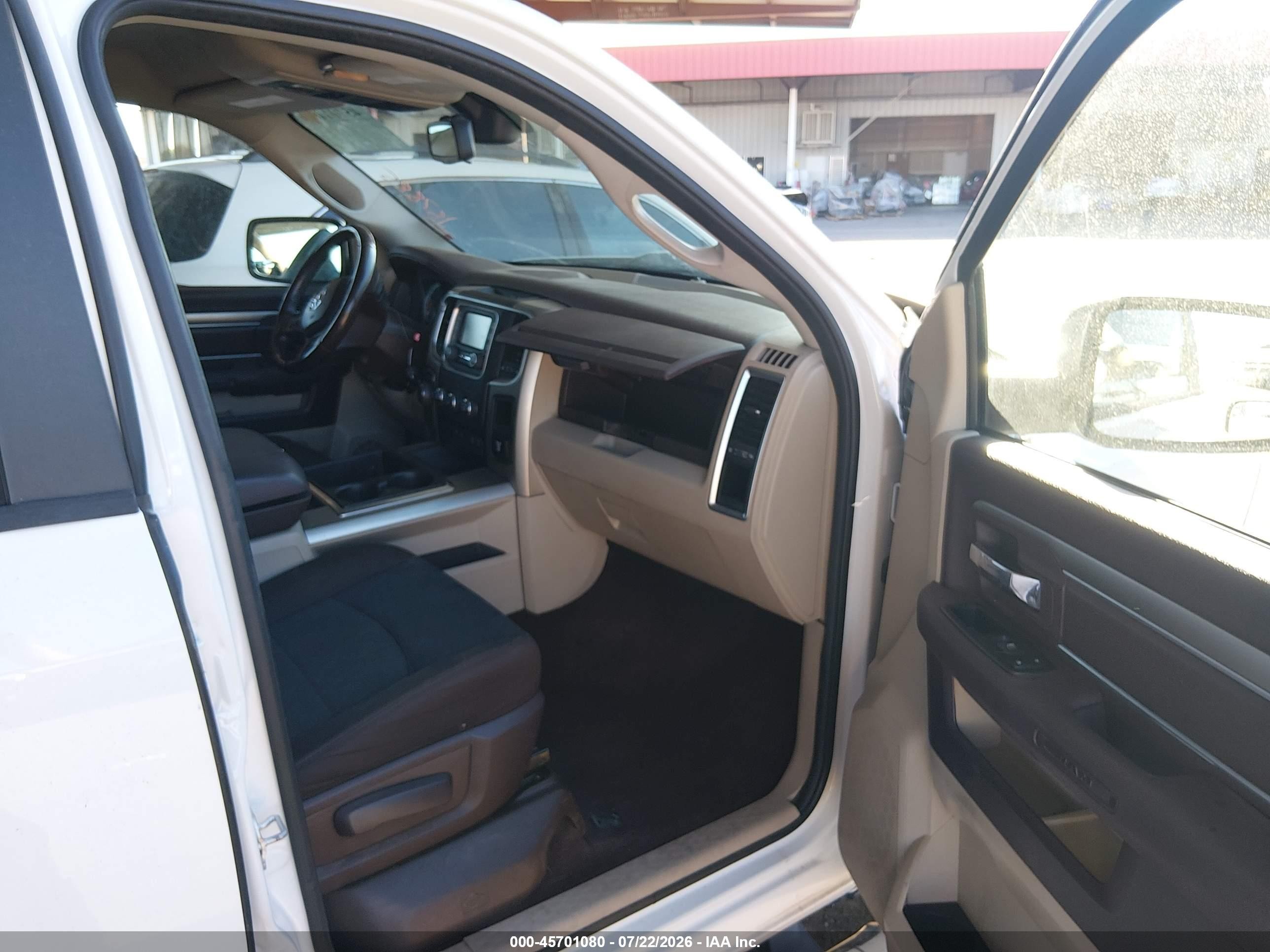 2014 Ram 1500 Big Horn White vin: 1C6RR6TT9ES310754