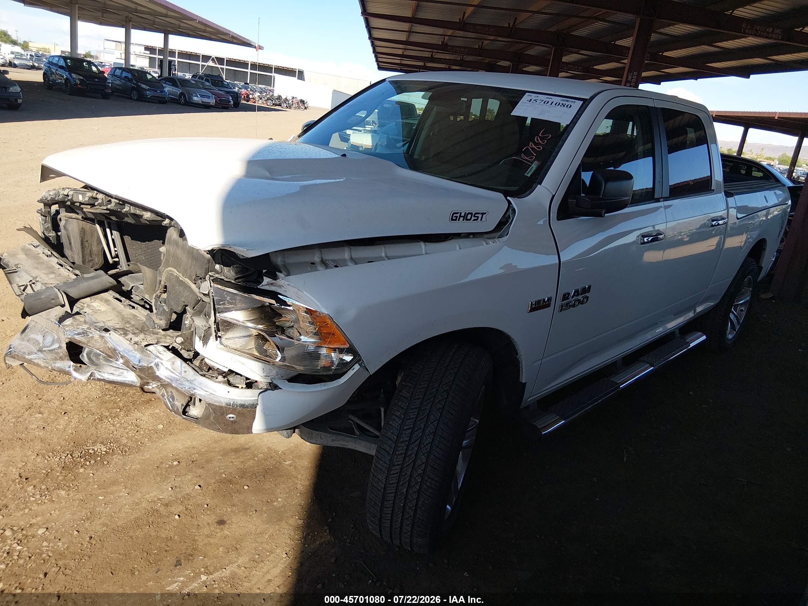 2014 Ram 1500 Big Horn White vin: 1C6RR6TT9ES310754