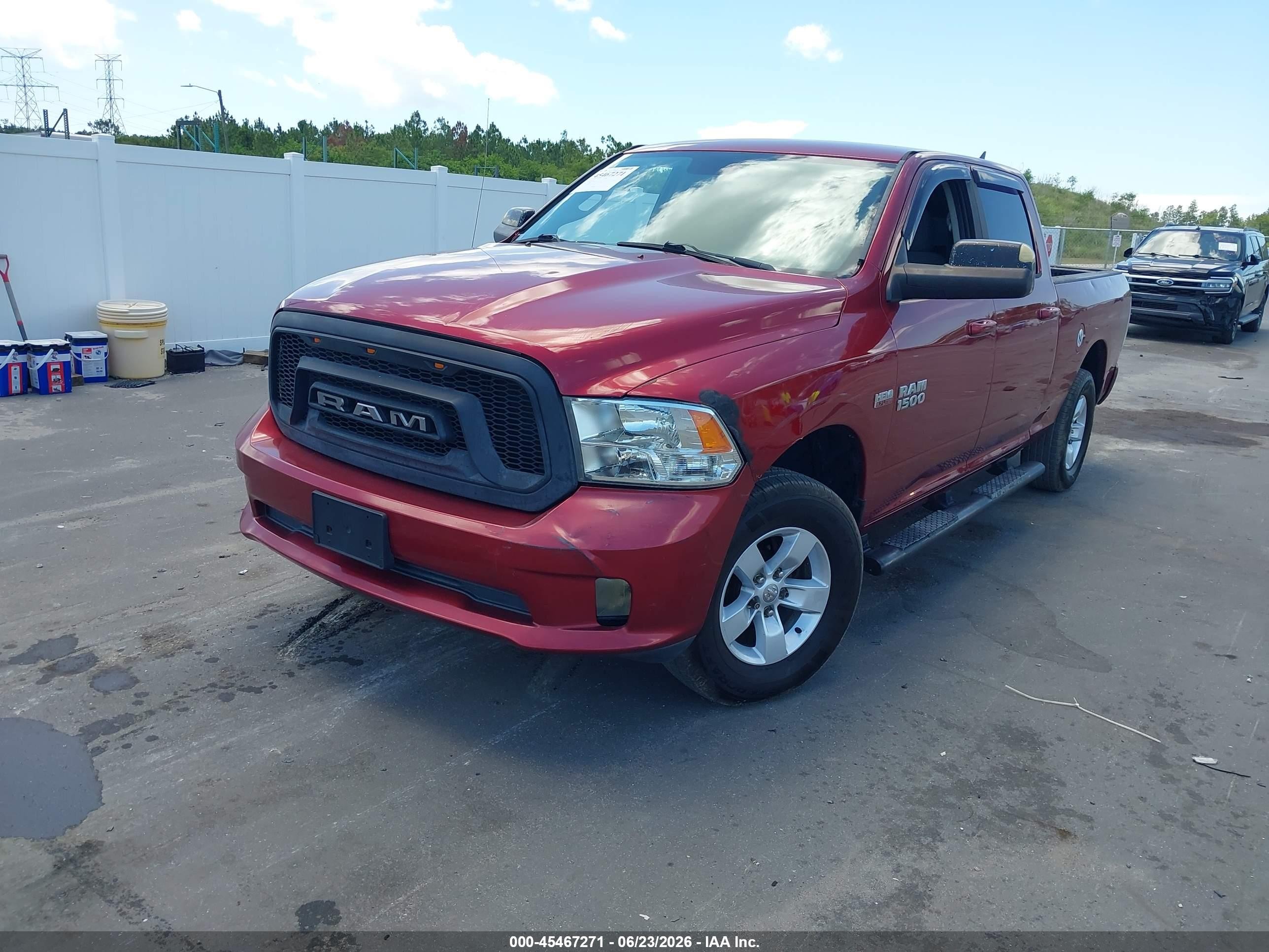 2014 Ram 1500 Sport Red vin: 1C6RR6UT0ES198442