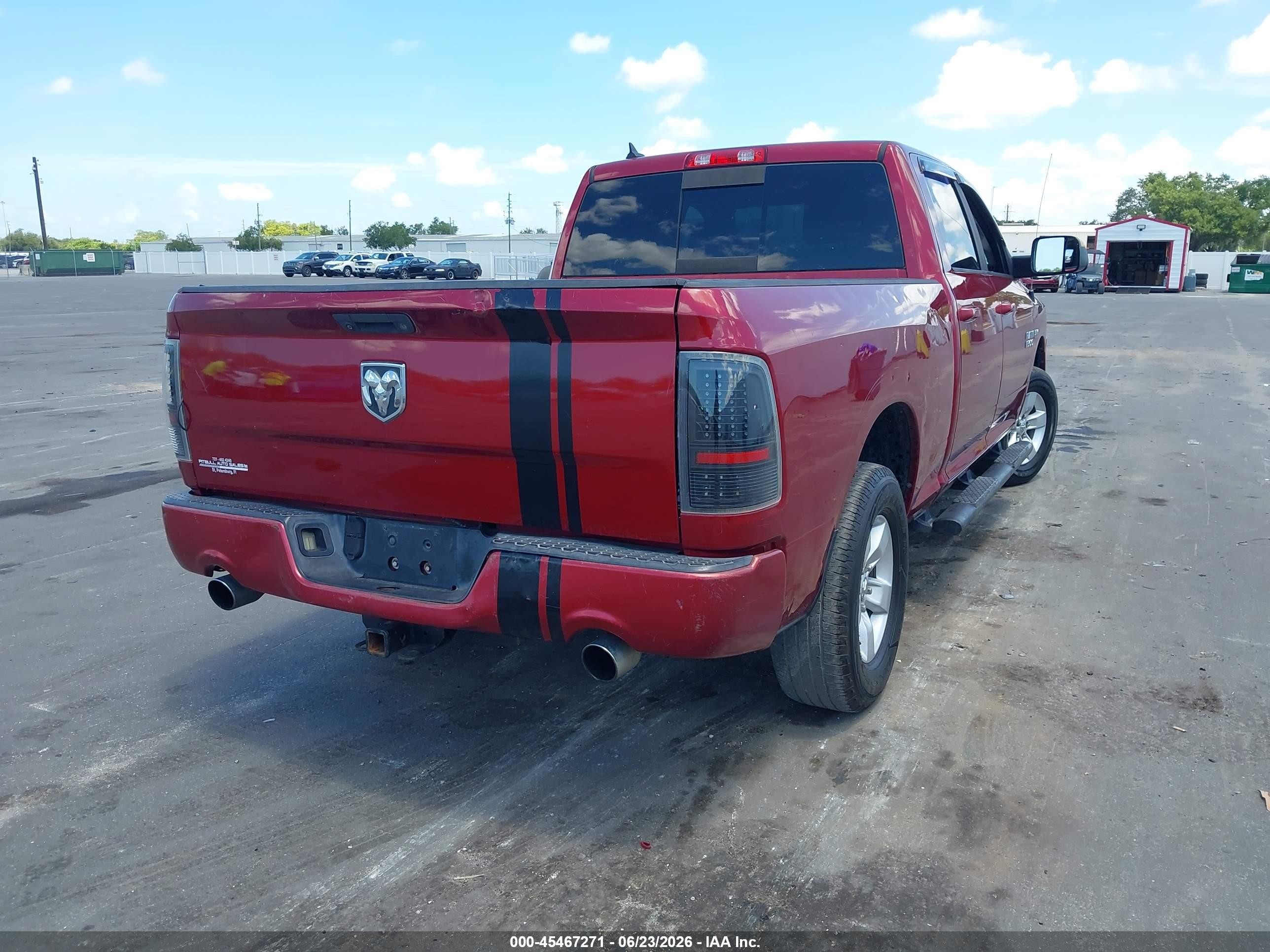 2014 Ram 1500 Sport Red vin: 1C6RR6UT0ES198442