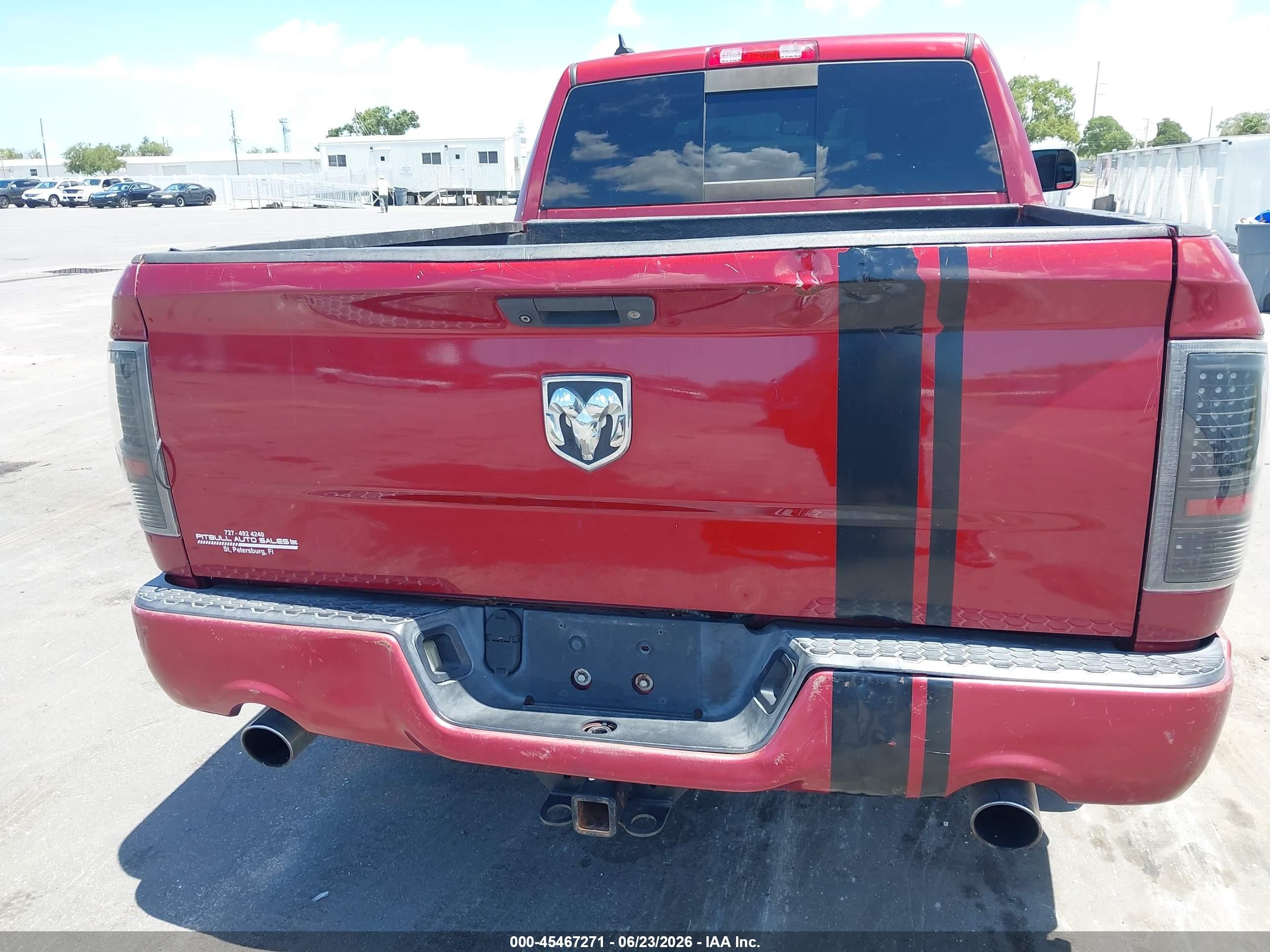 2014 Ram 1500 Sport Red vin: 1C6RR6UT0ES198442