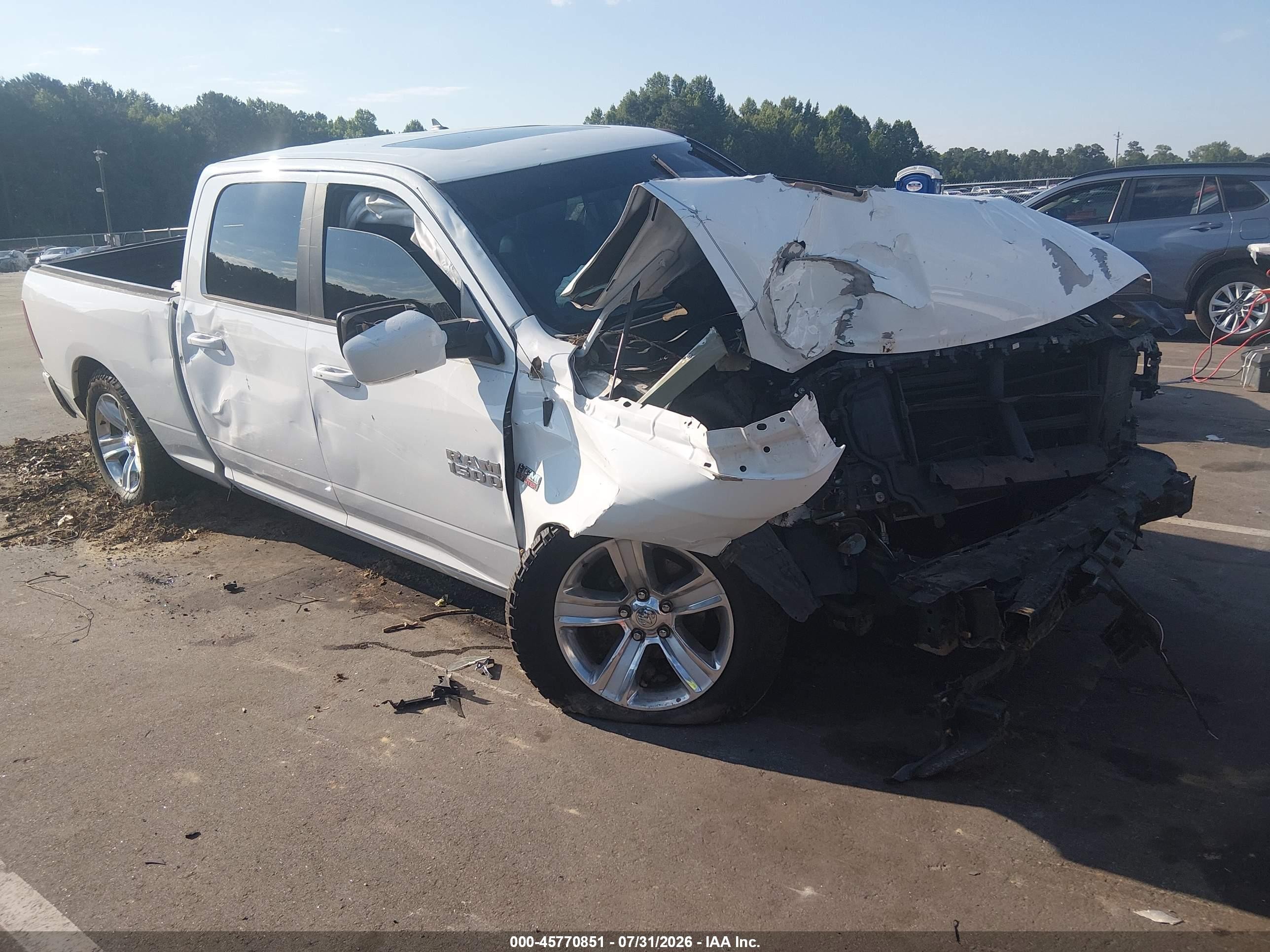 2014 Ram 1500 Sport Белый vin: 1C6RR6UT6ES448590