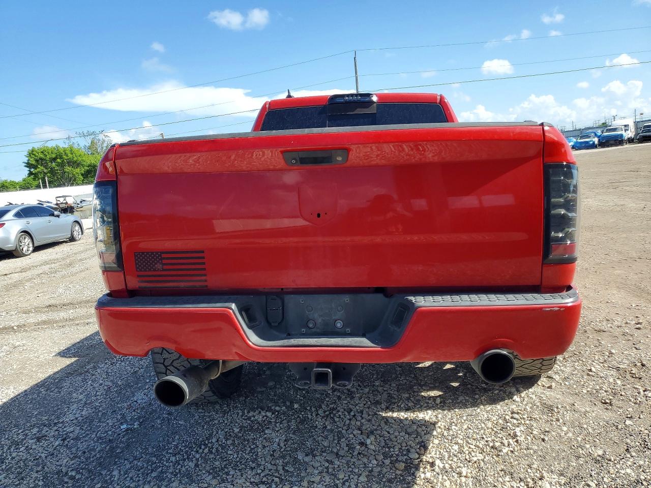 2015 Ram 1500 Sport Red vin: 1C6RR6UT6FS629416