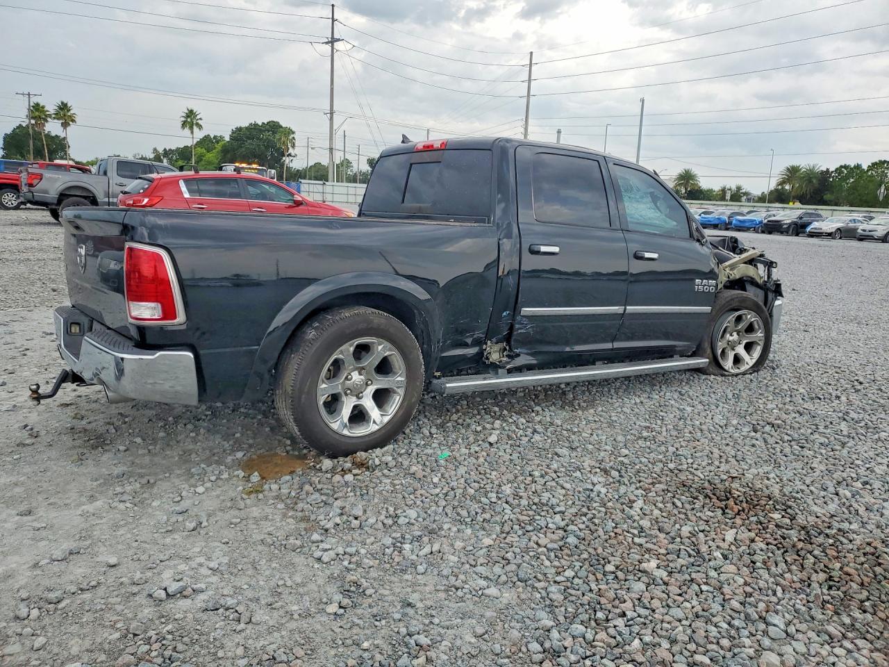 2014 Ram 1500 Laramie Черный vin: 1C6RR6VT4ES298784