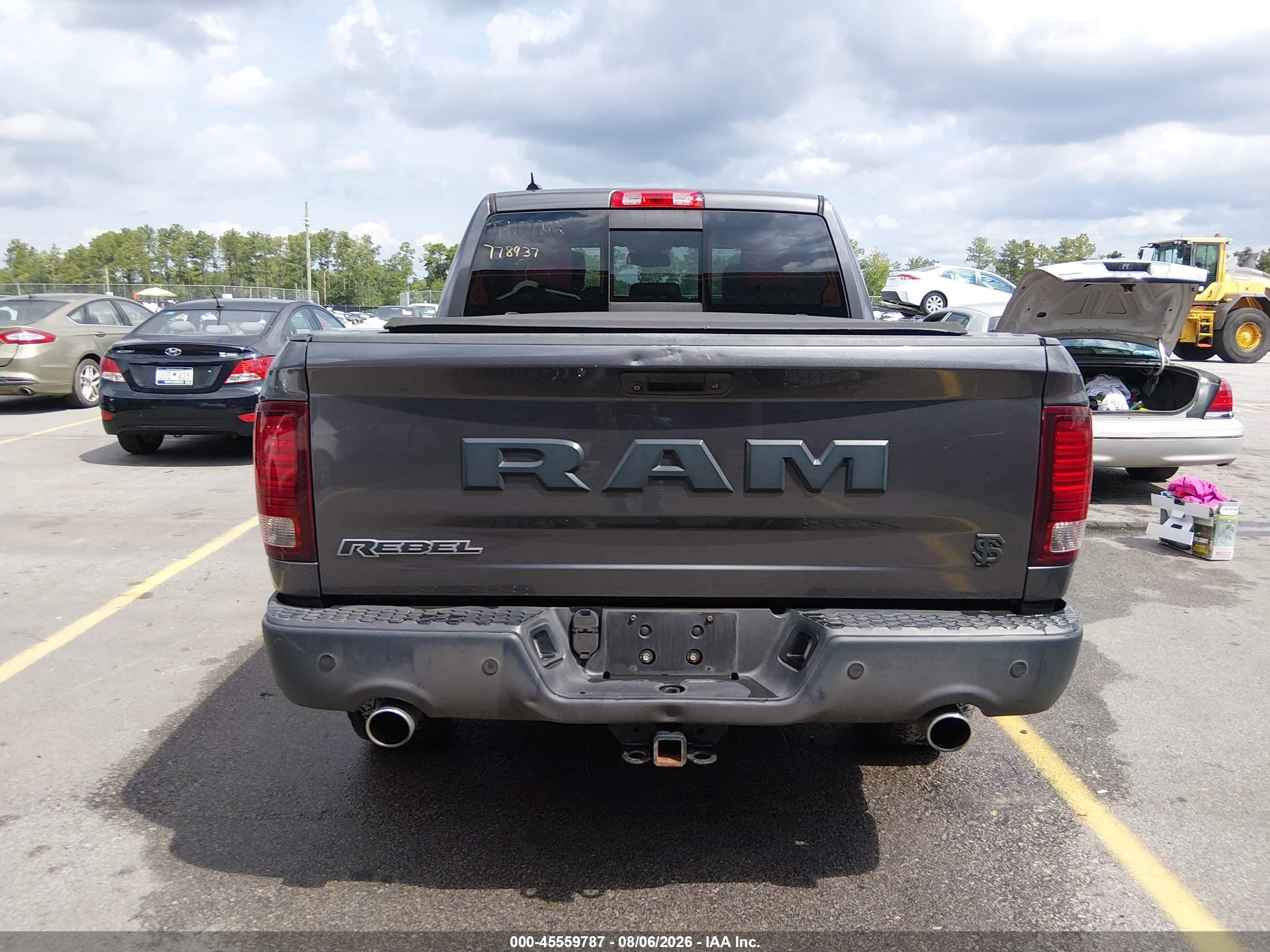 2015 Ram 1500 Rebel Gray vin: 1C6RR6YT8FS778937