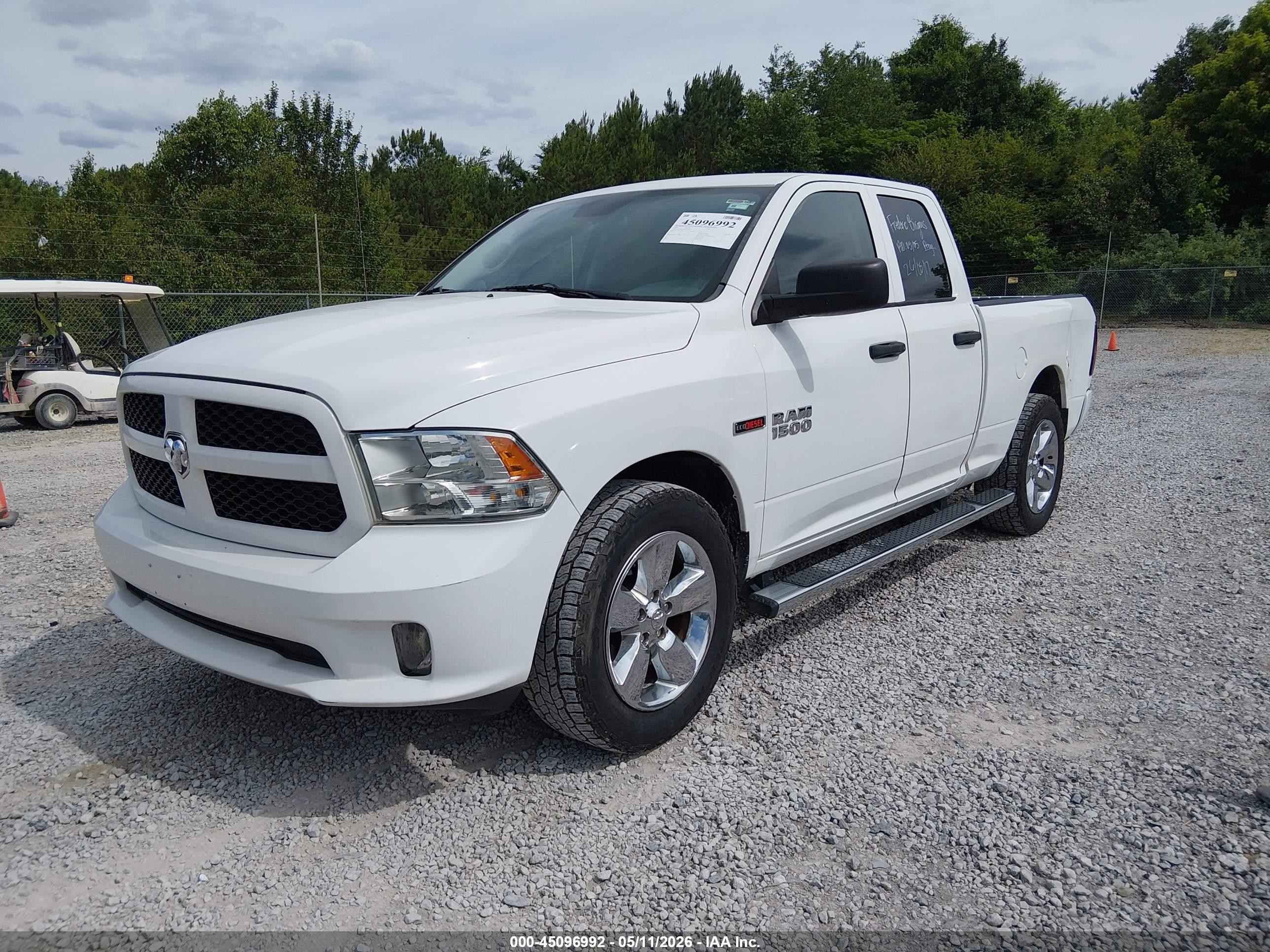 2015 Ram 1500 Hfe Express White vin: 1C6RR6ZM7FS638238