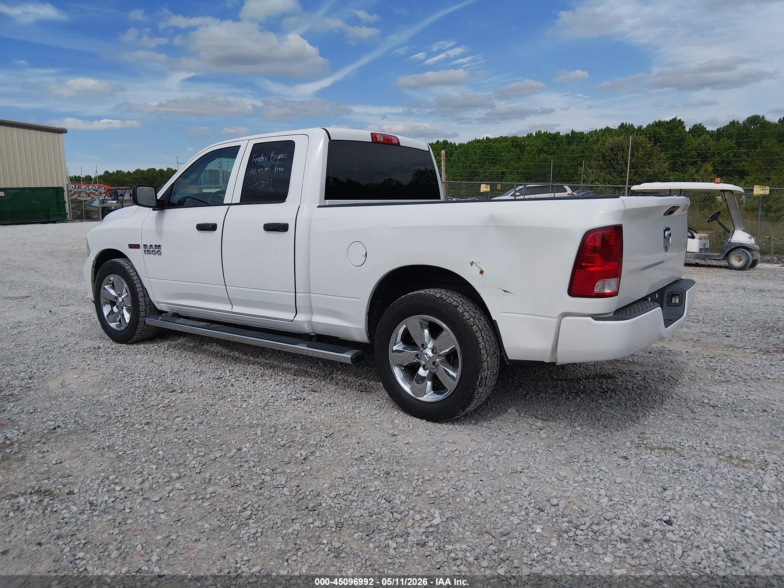 2015 Ram 1500 Hfe Express White vin: 1C6RR6ZM7FS638238