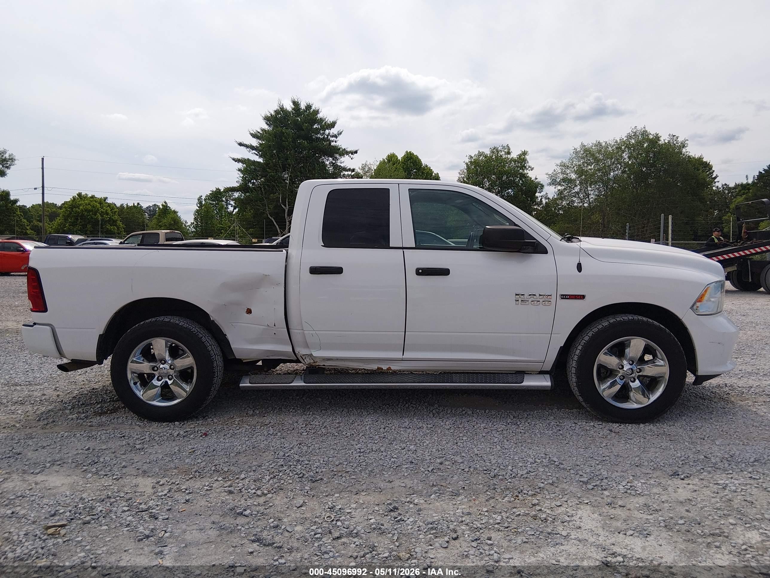 2015 Ram 1500 Hfe Express White vin: 1C6RR6ZM7FS638238