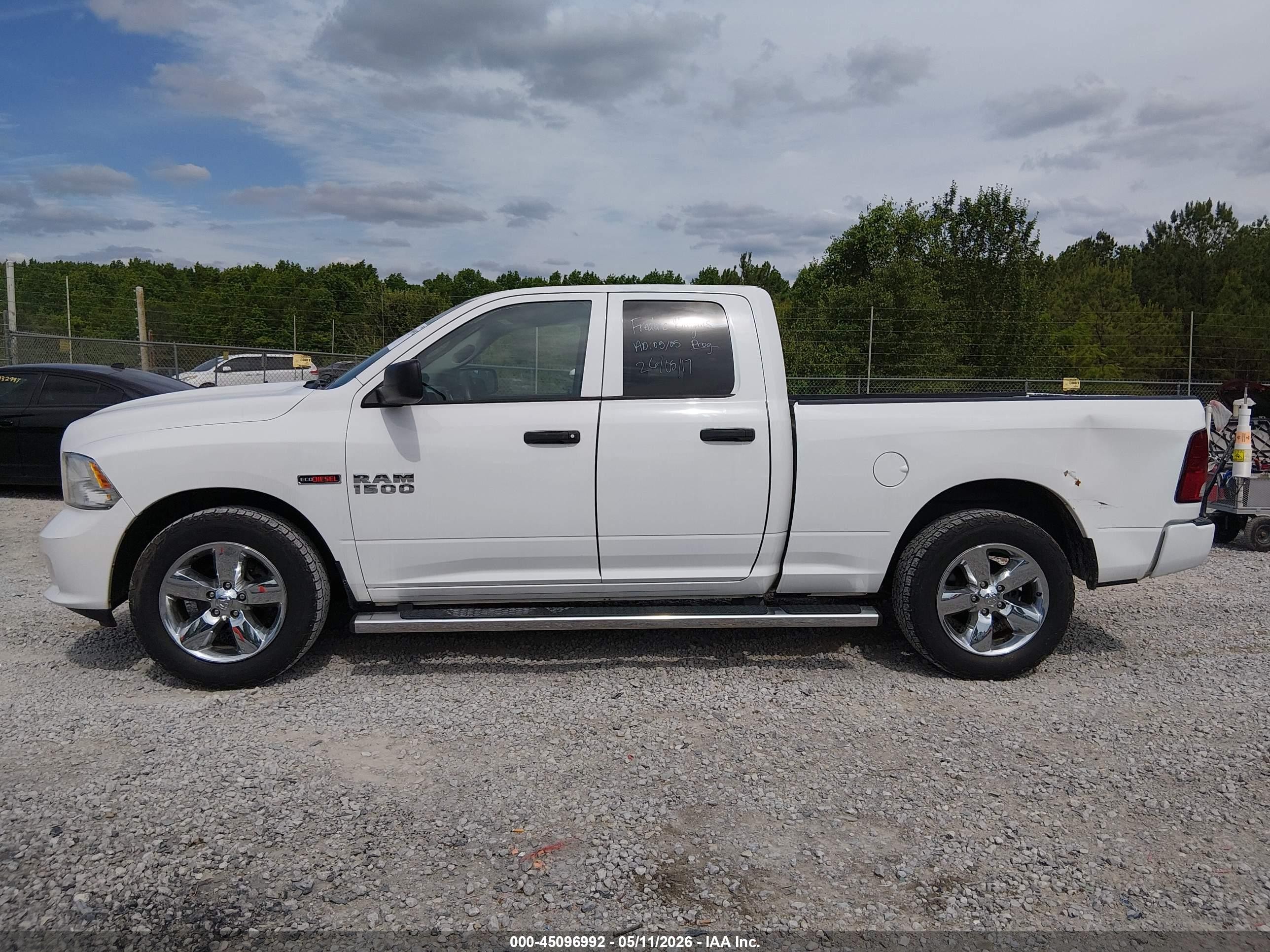2015 Ram 1500 Hfe Express White vin: 1C6RR6ZM7FS638238