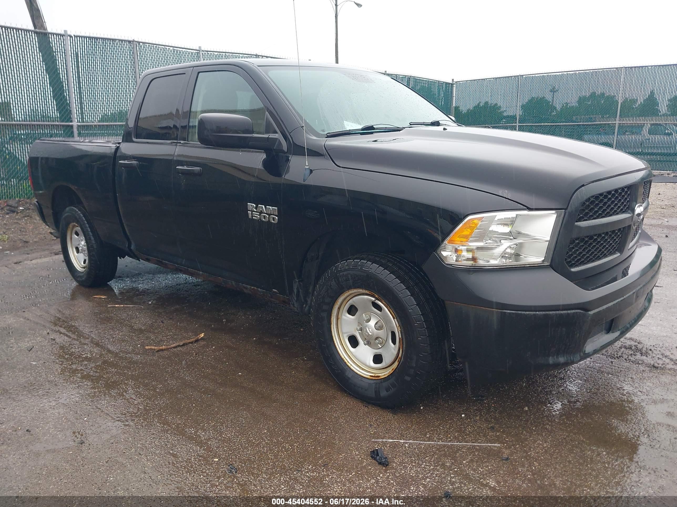 2013 Ram 1500 Tradesman Black vin: 1C6RR7FG0DS684804