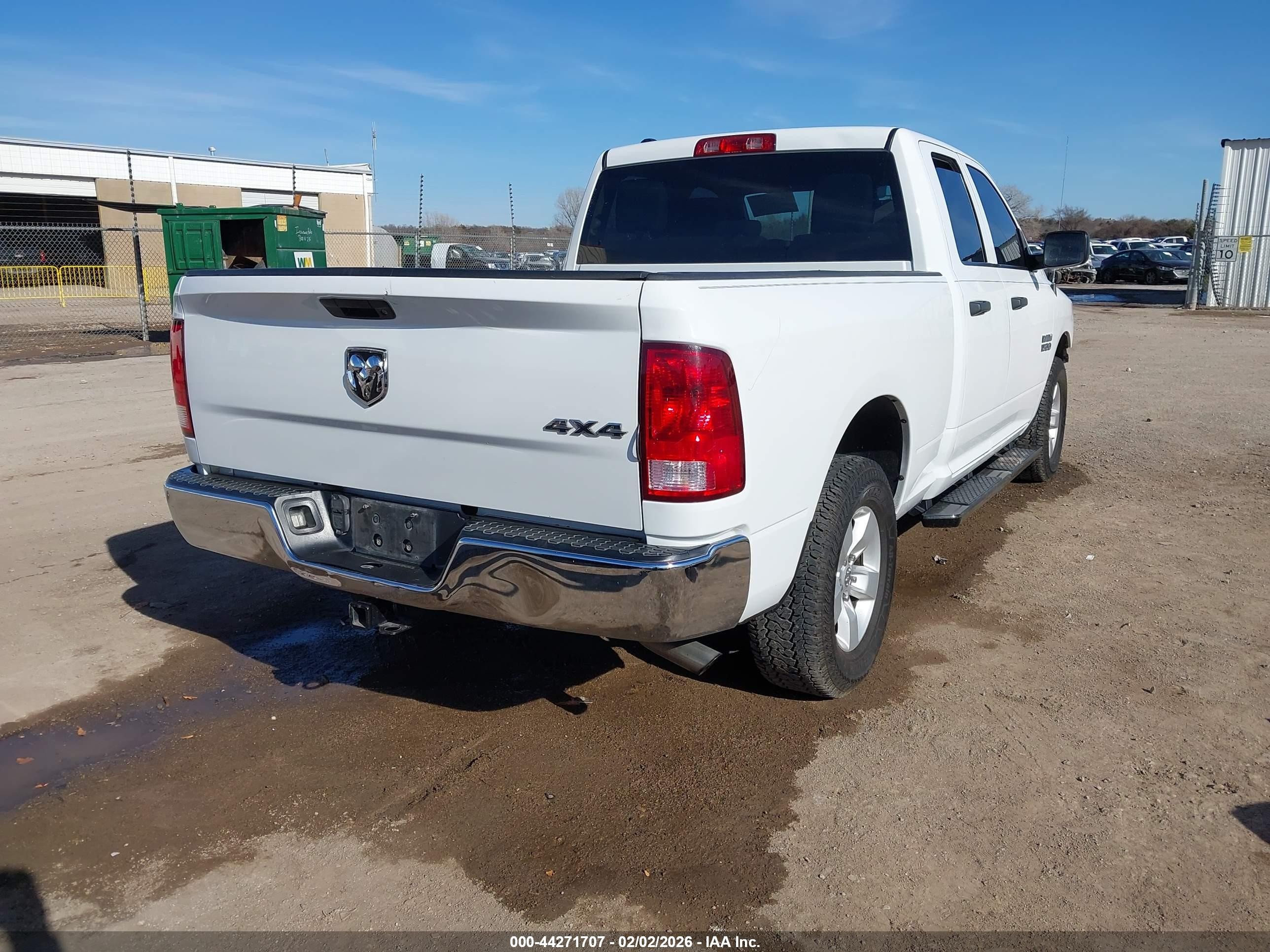 2014 Ram 1500 Tradesman White vin: 1C6RR7FG0ES469571