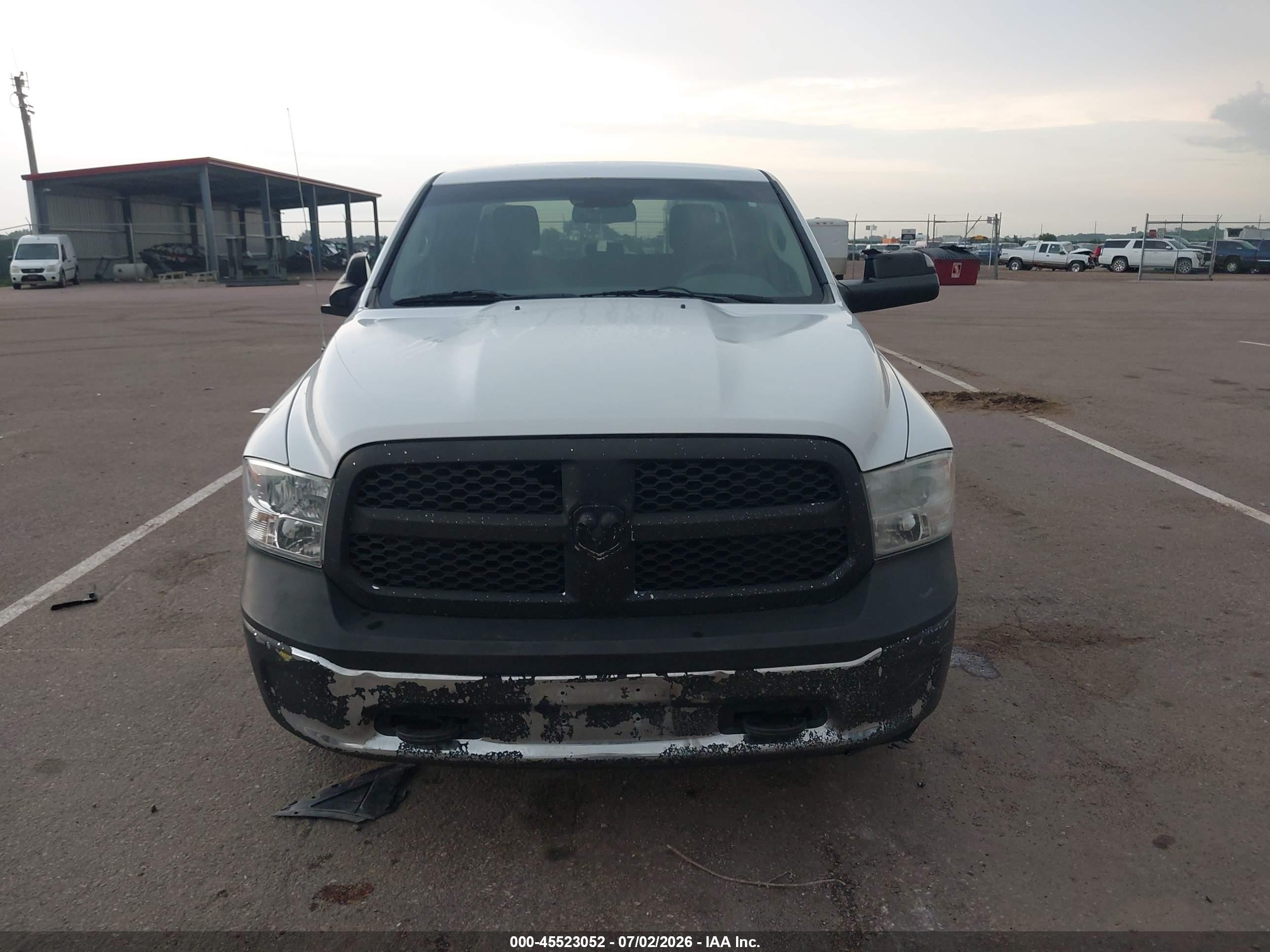 2015 Ram 1500 Tradesman White vin: 1C6RR7FG1FS763451