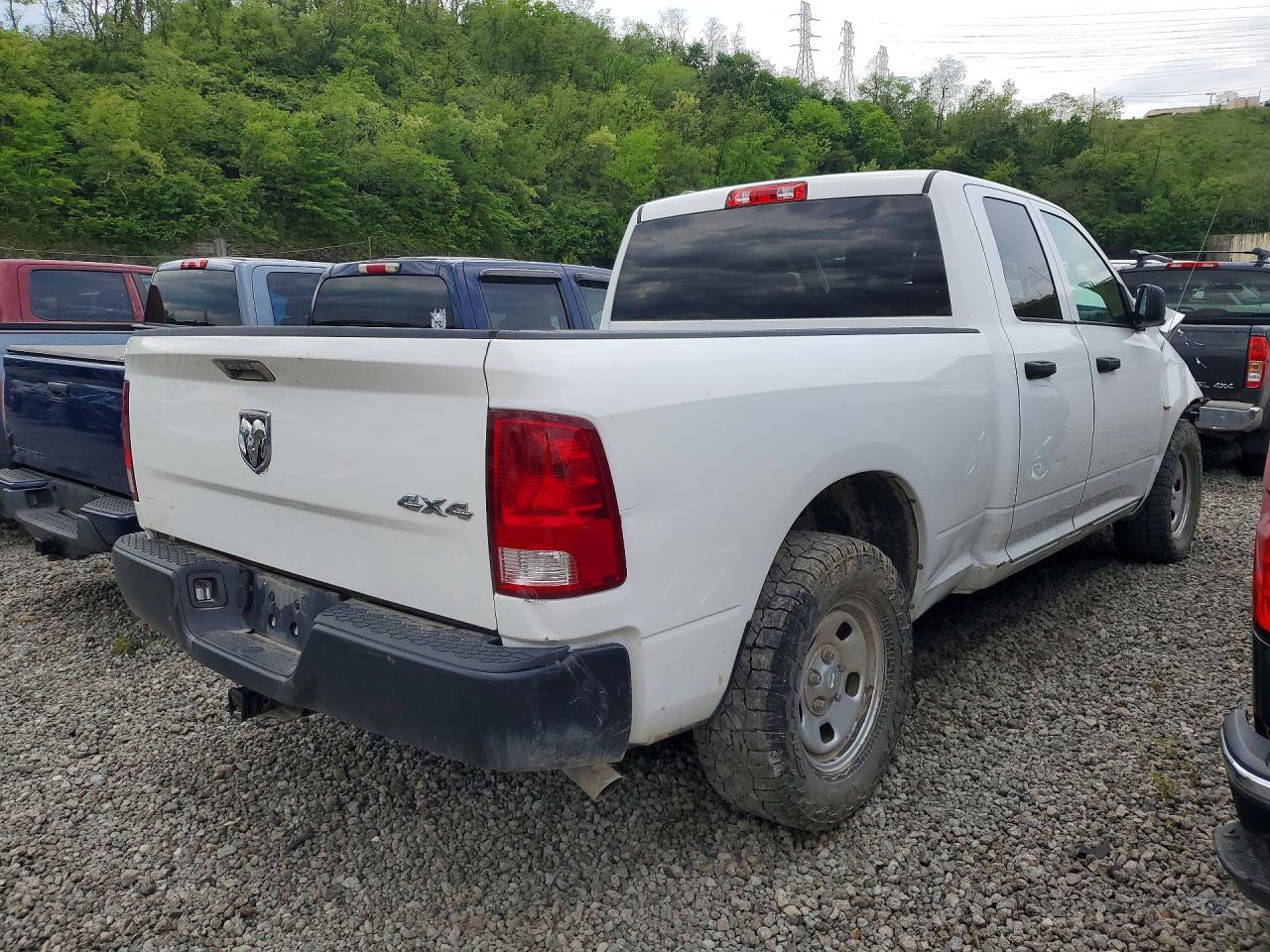 2022 Ram 1500 Classic Tradesman White vin: 1C6RR7FG2NS230166