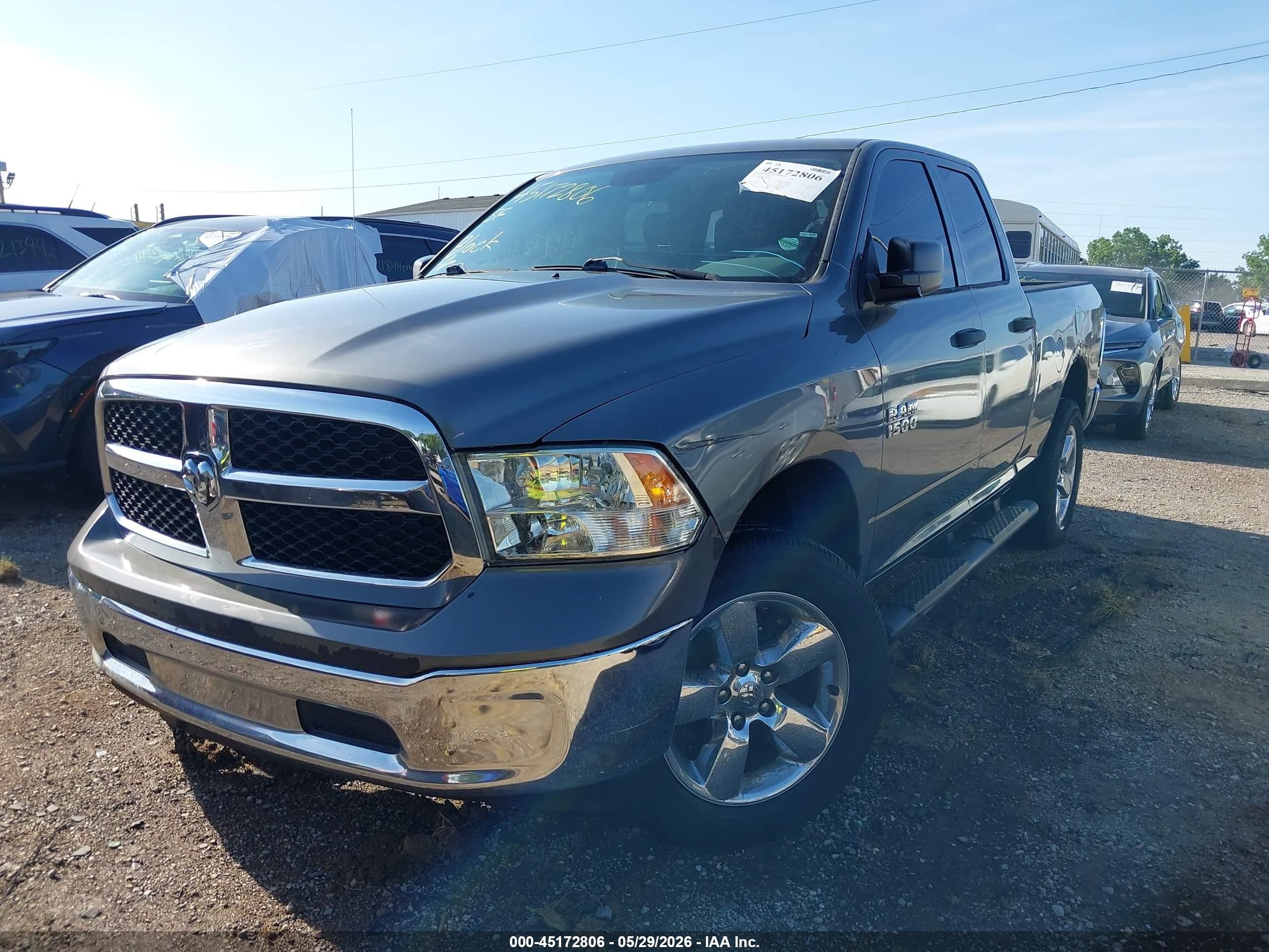 2013 Ram 1500 Tradesman Gray vin: 1C6RR7FG3DS647004