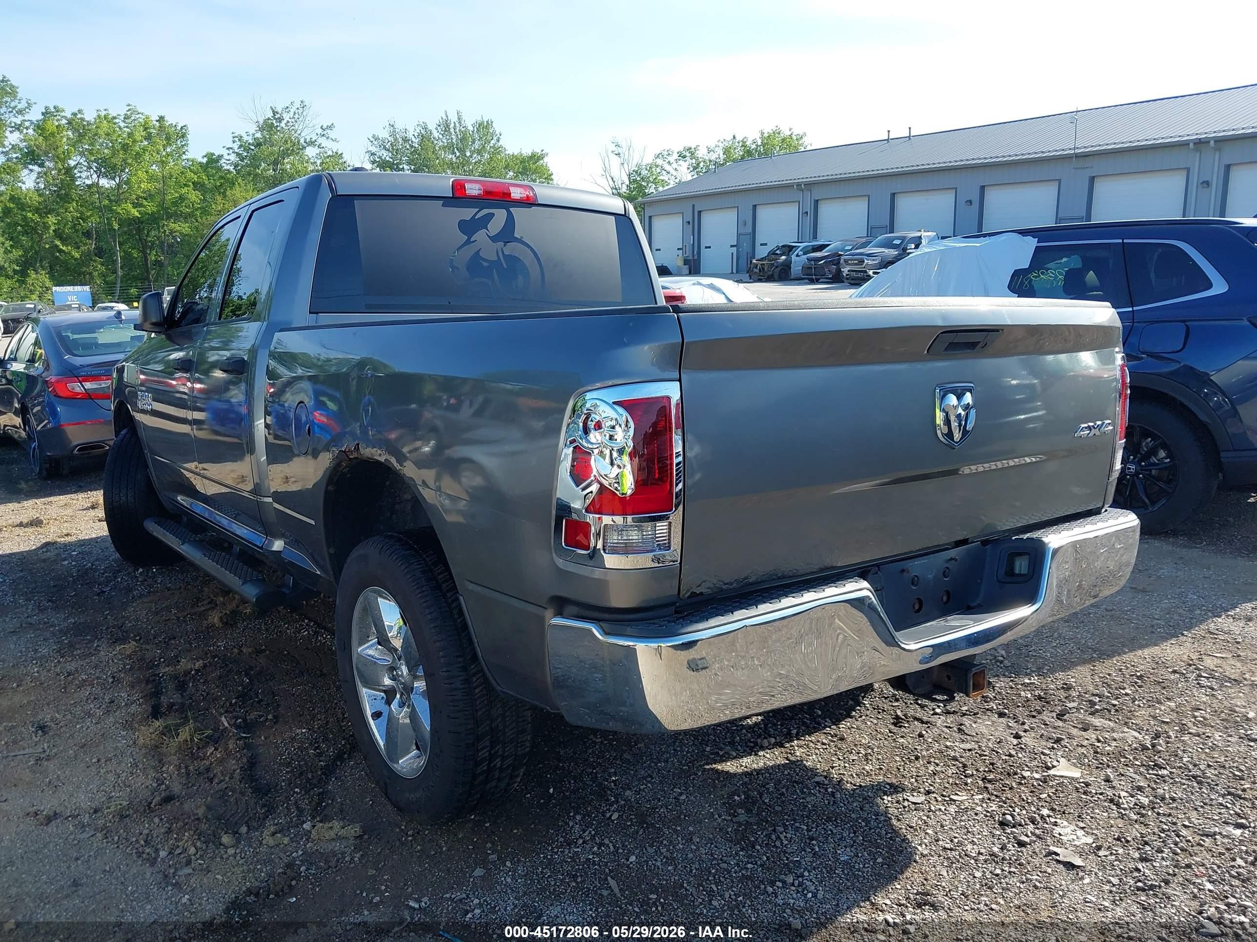 2013 Ram 1500 Tradesman Gray vin: 1C6RR7FG3DS647004