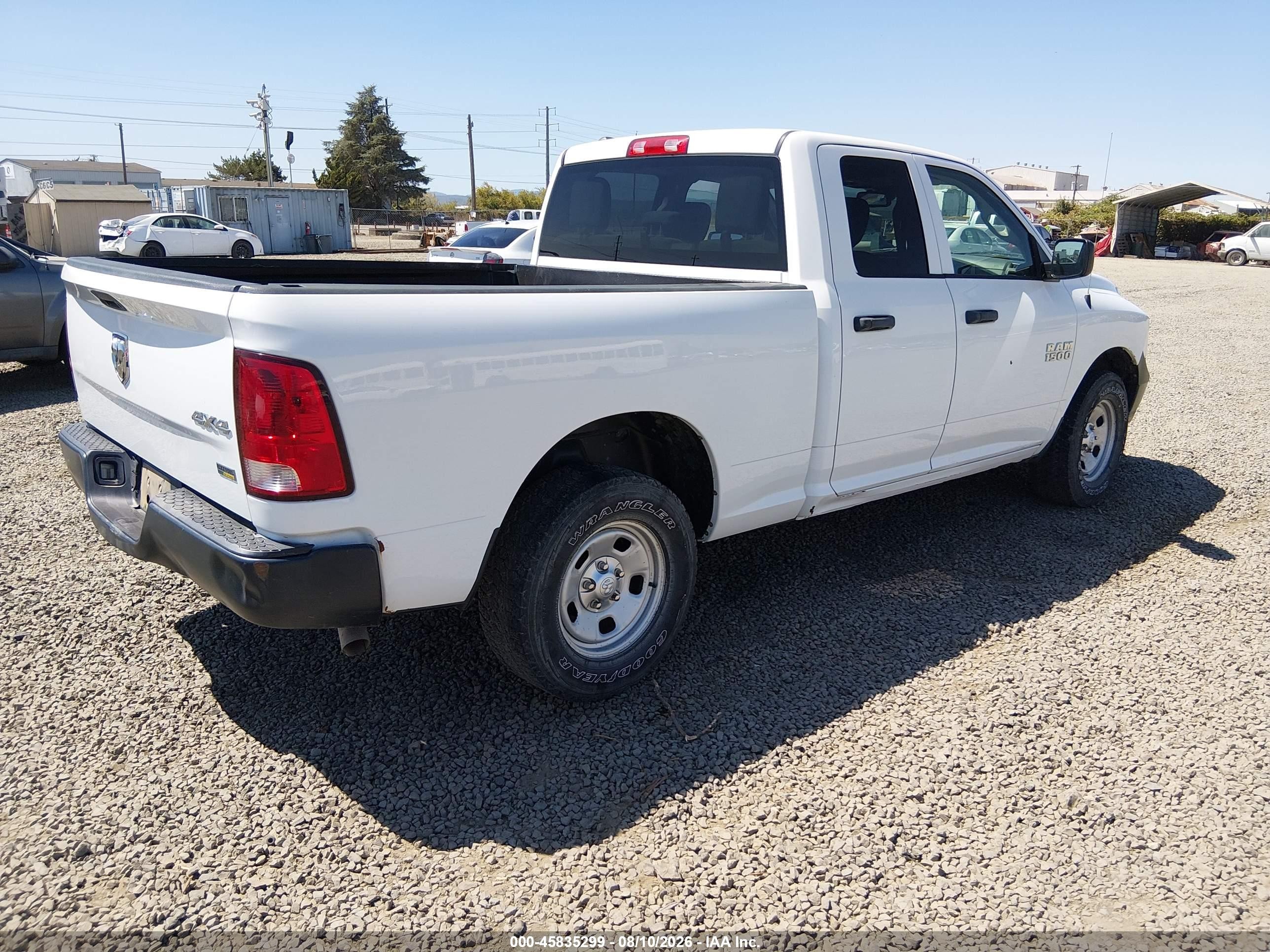 2016 Ram 1500 Tradesman White vin: 1C6RR7FG3GS396053