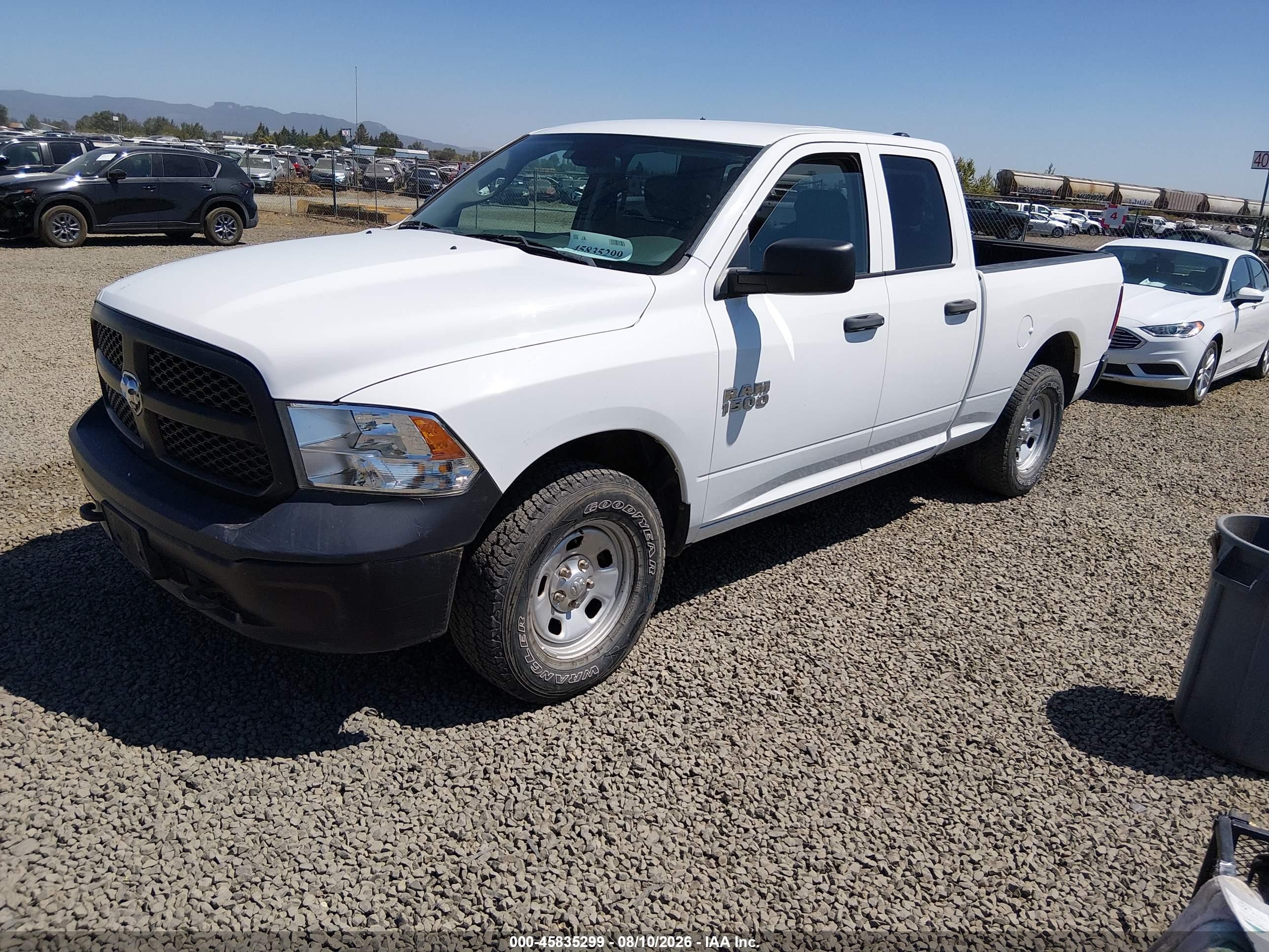 2016 Ram 1500 Tradesman White vin: 1C6RR7FG3GS396053