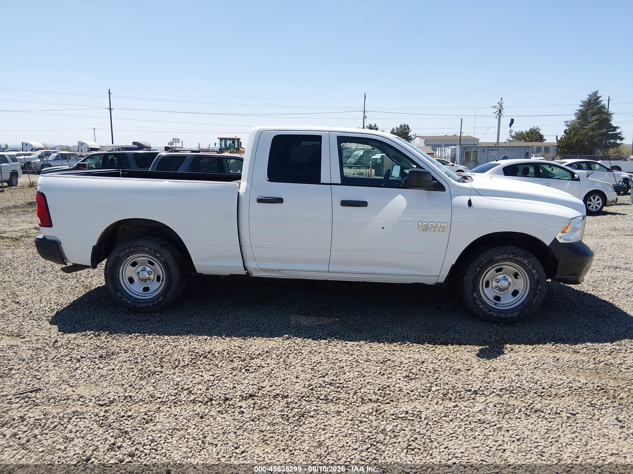 2016 Ram 1500 Tradesman White vin: 1C6RR7FG3GS396053
