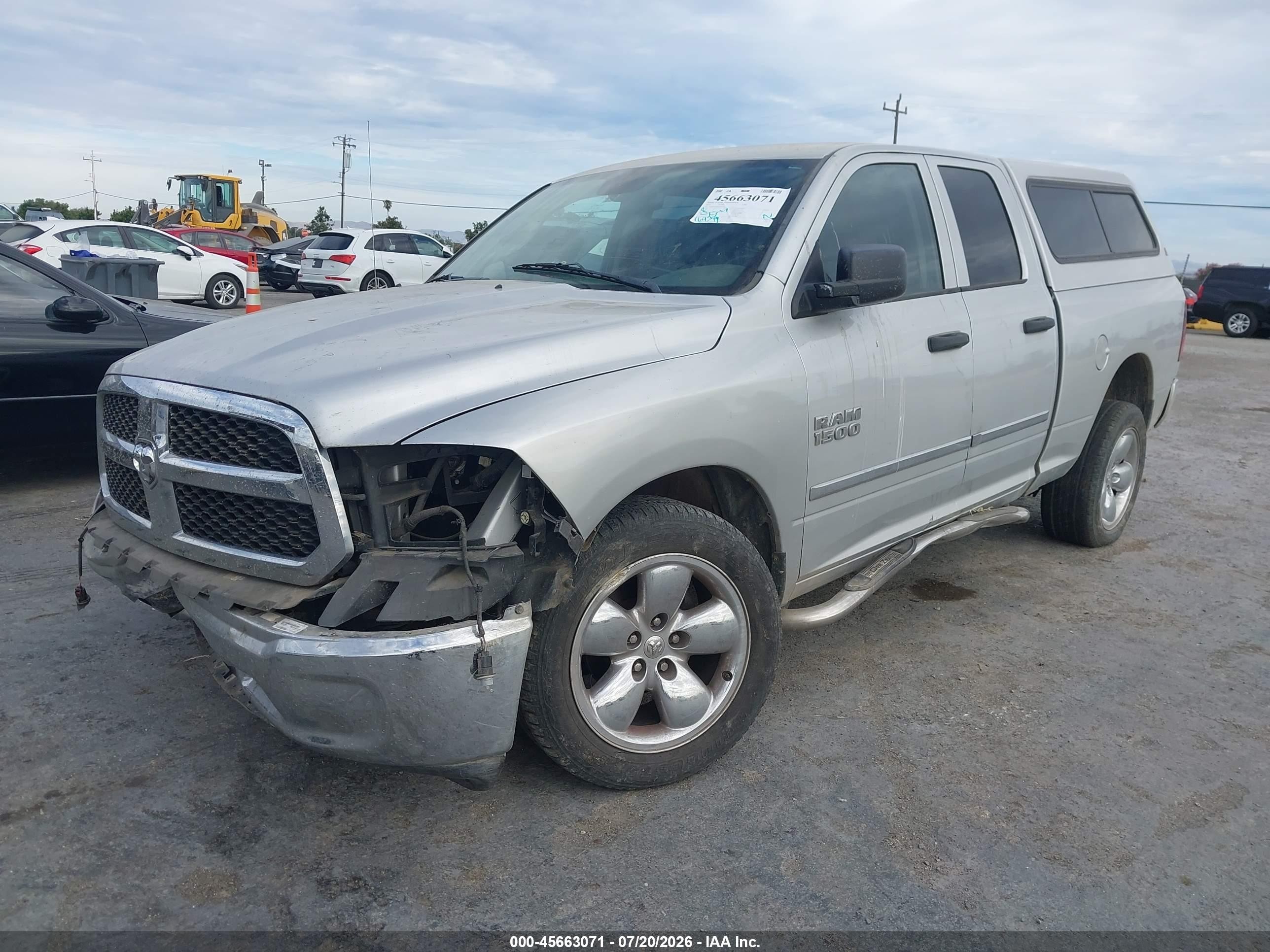 2014 Ram 1500 St Silver vin: 1C6RR7FG4ES294791