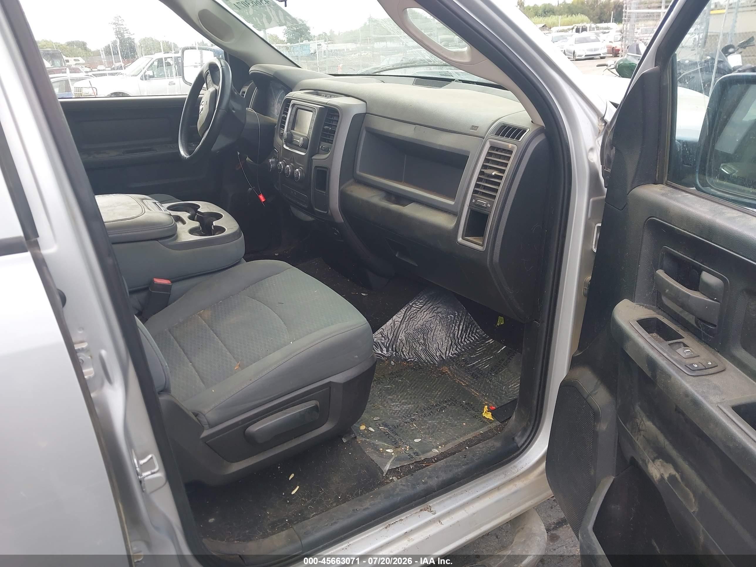2014 Ram 1500 St Silver vin: 1C6RR7FG4ES294791