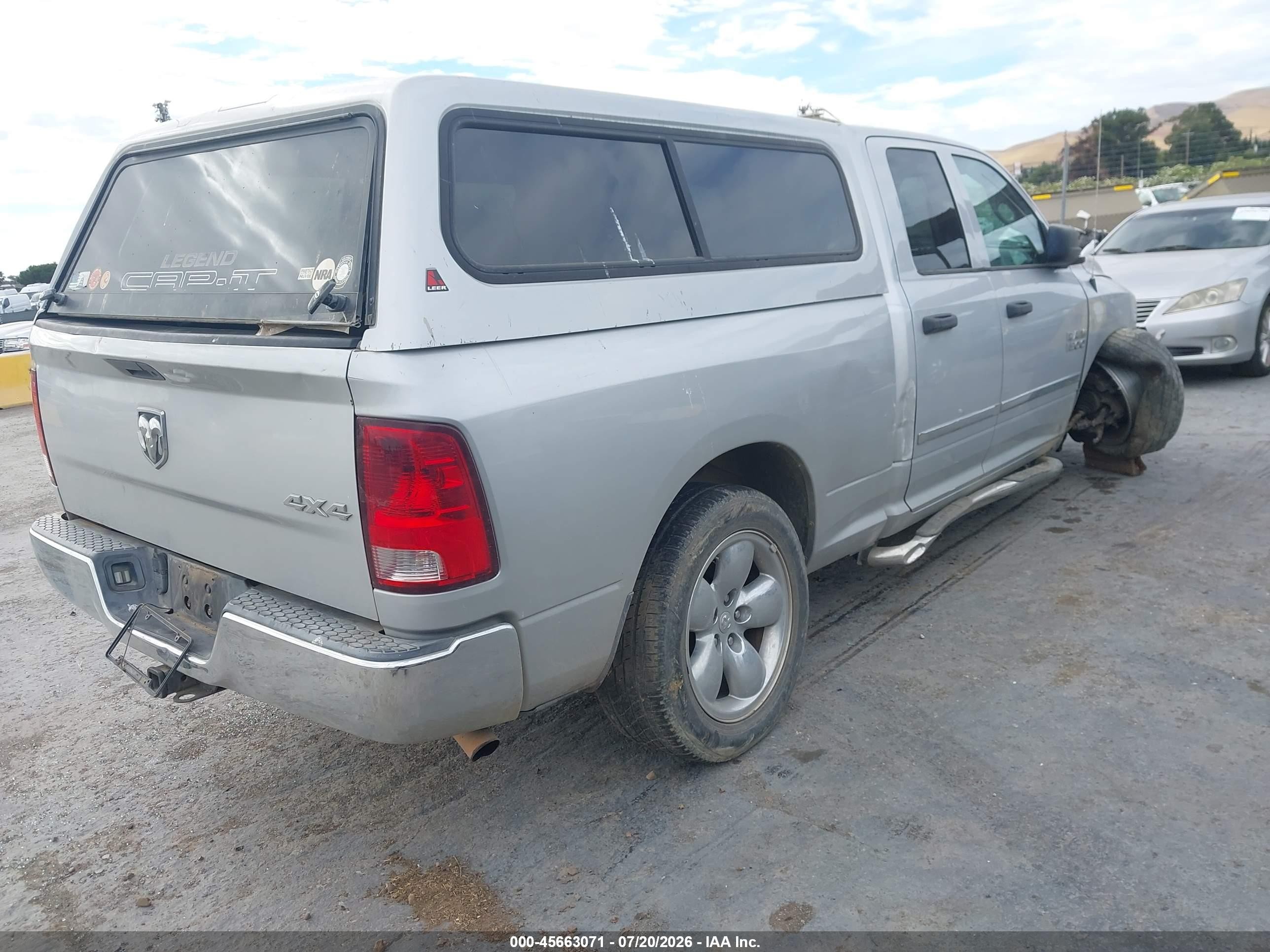 2014 Ram 1500 St Silver vin: 1C6RR7FG4ES294791