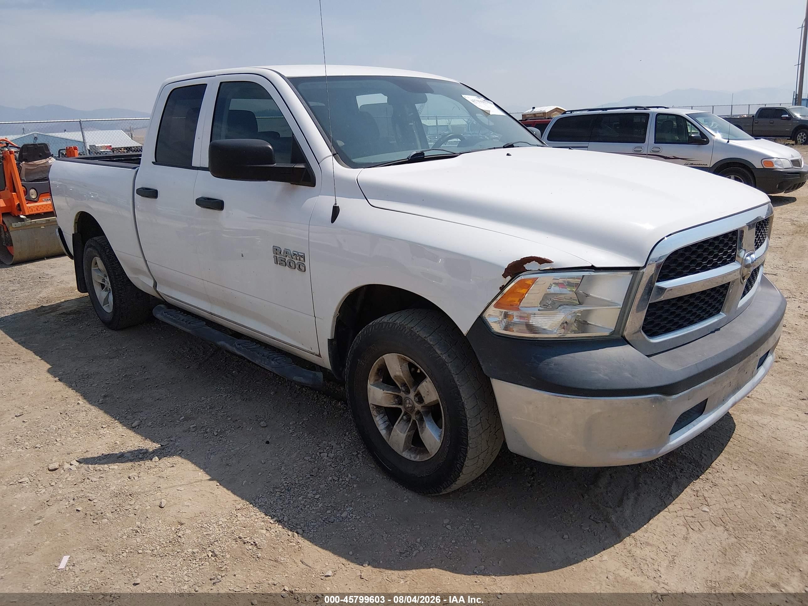 2014 Ram 1500 St White vin: 1C6RR7FG7ES294705