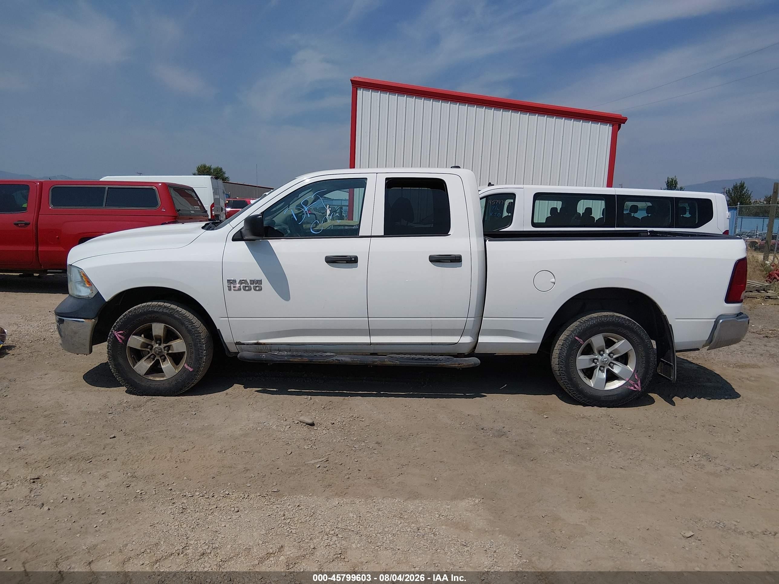 2014 Ram 1500 St White vin: 1C6RR7FG7ES294705