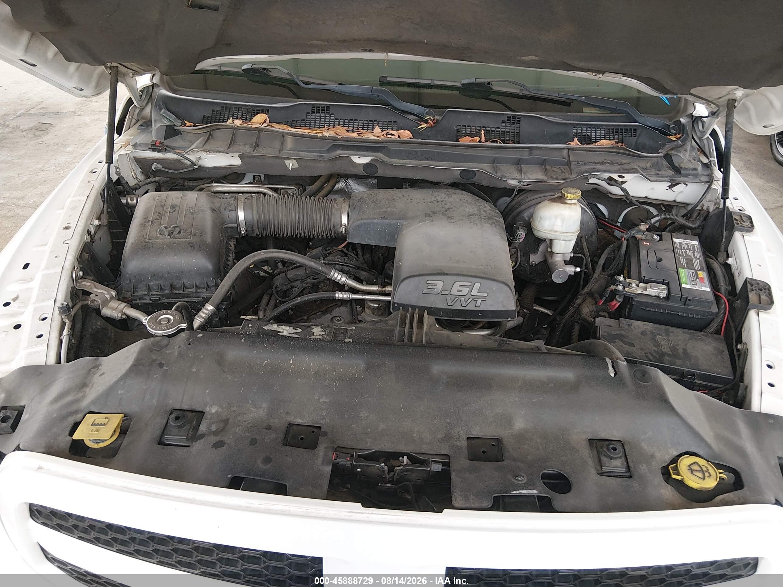 2014 Ram 1500 Tradesman White vin: 1C6RR7FG8ES164657