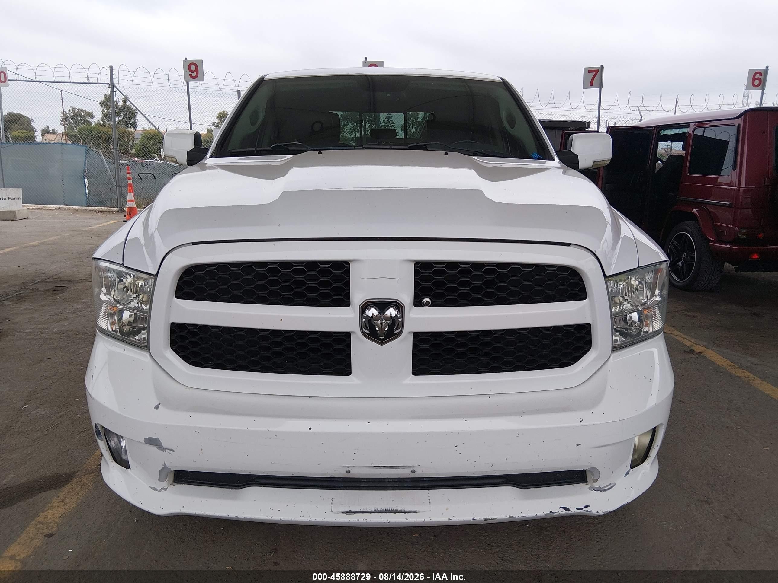 2014 Ram 1500 Tradesman White vin: 1C6RR7FG8ES164657